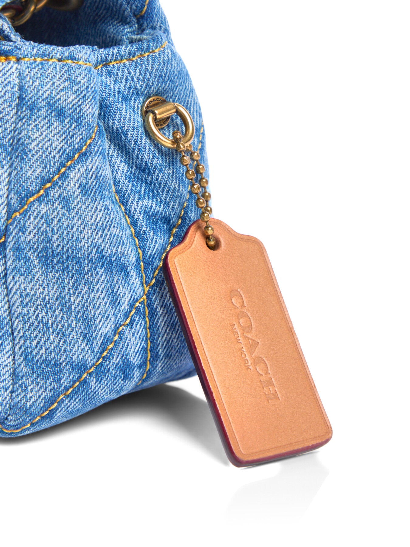 Tabby Quilted Shoulder Bag 20 Denim
