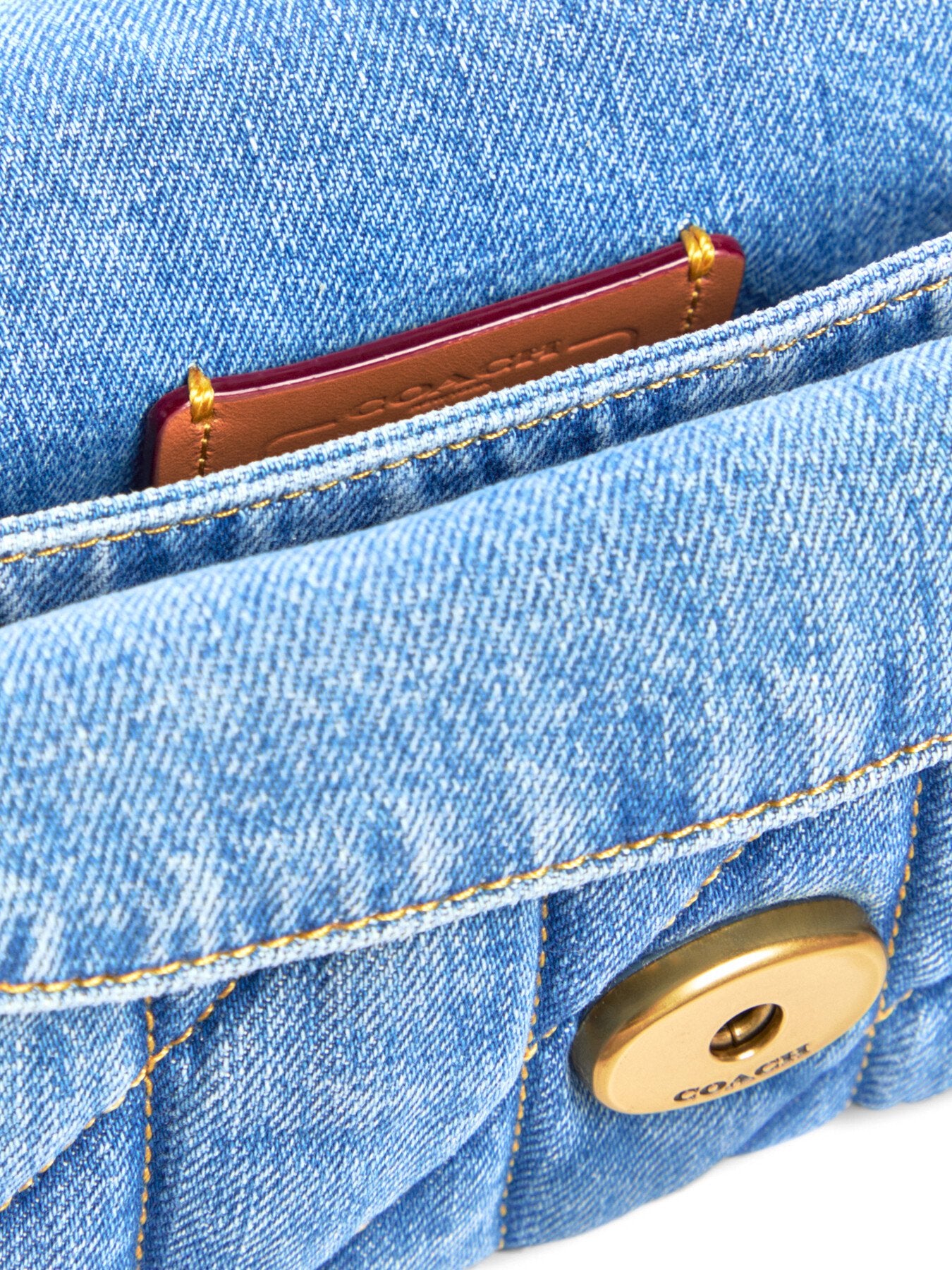 Tabby Quilted Shoulder Bag 20 Denim
