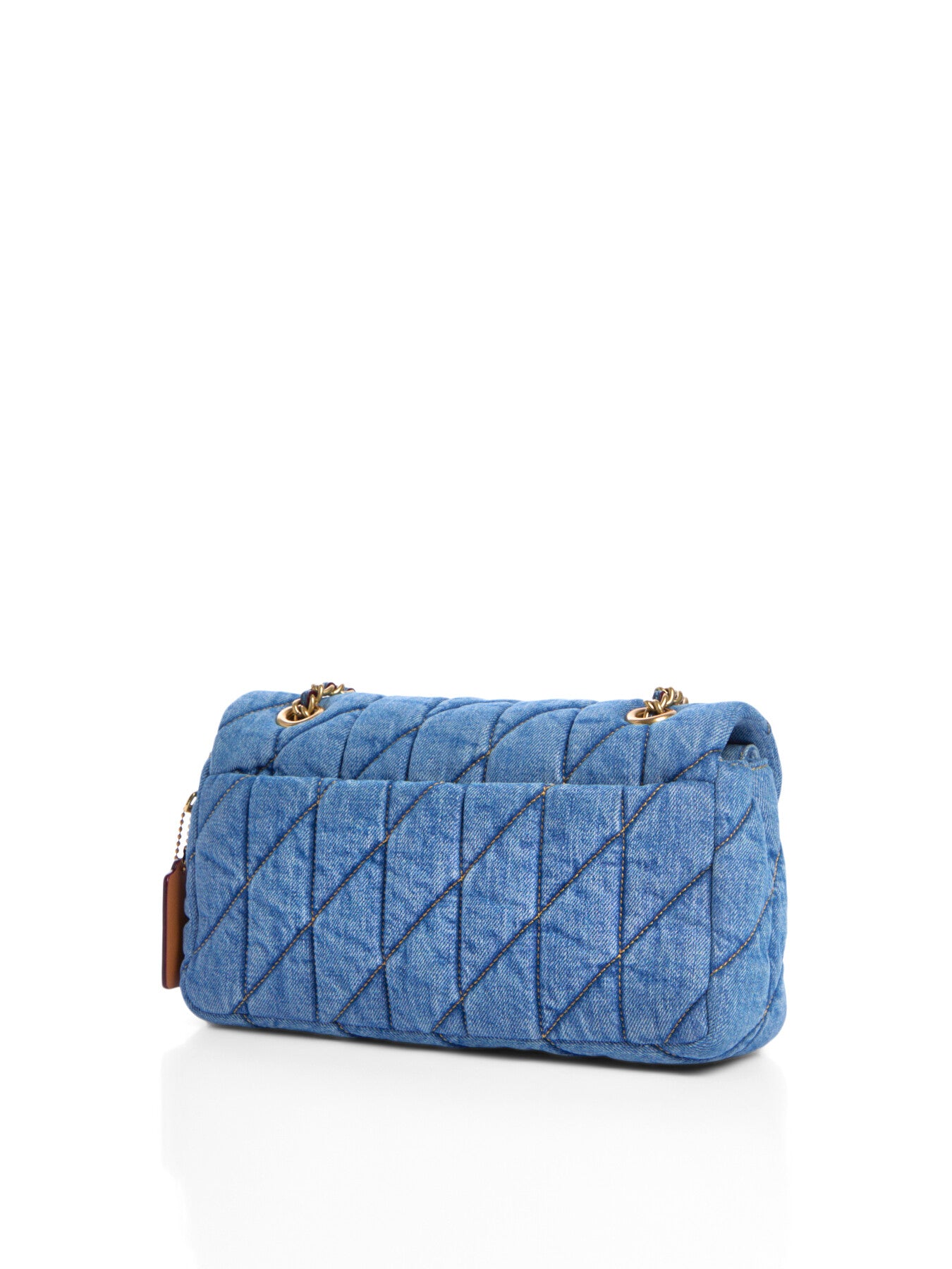 Tabby Quilted Shoulder Bag 26 Denim