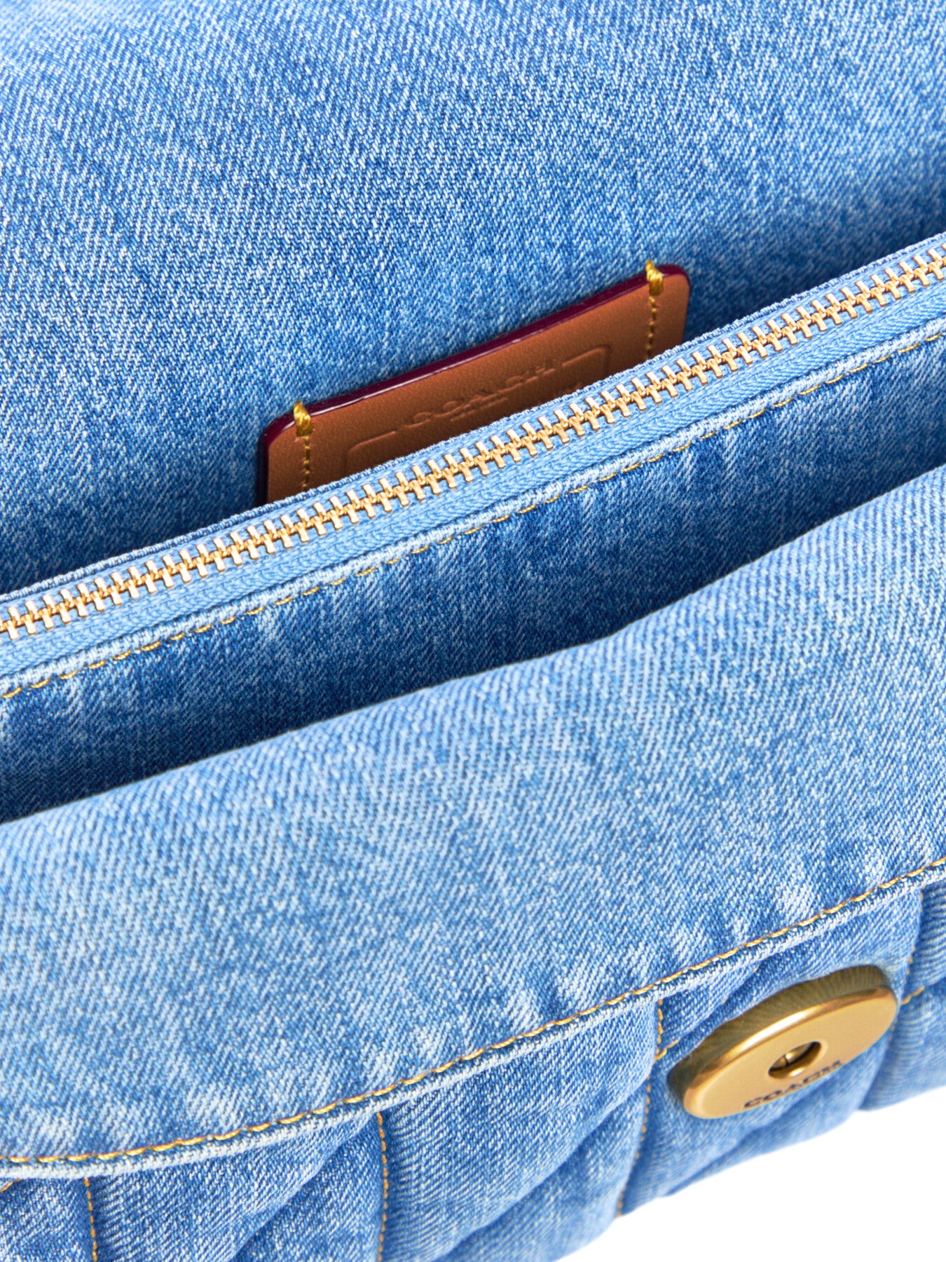 Tabby Quilted Shoulder Bag 26 Denim