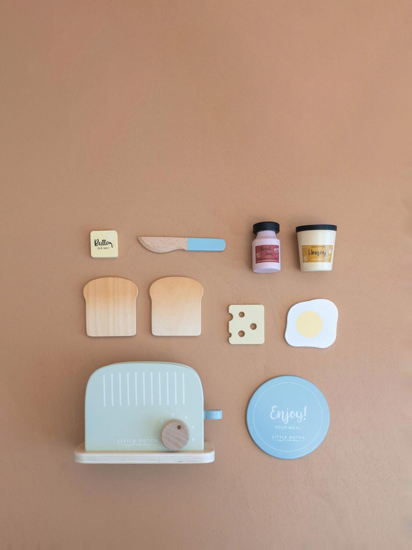 Wooden Toaster Set