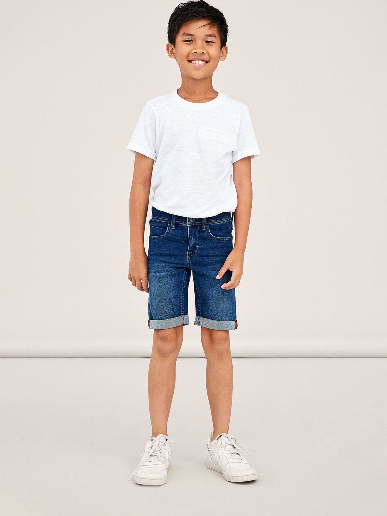 Slim Fit Long Shorts