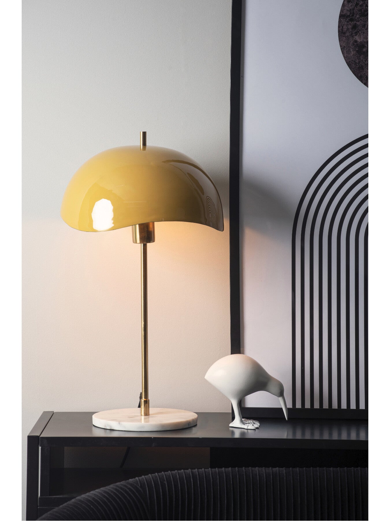 Table Lamp Waved Dome