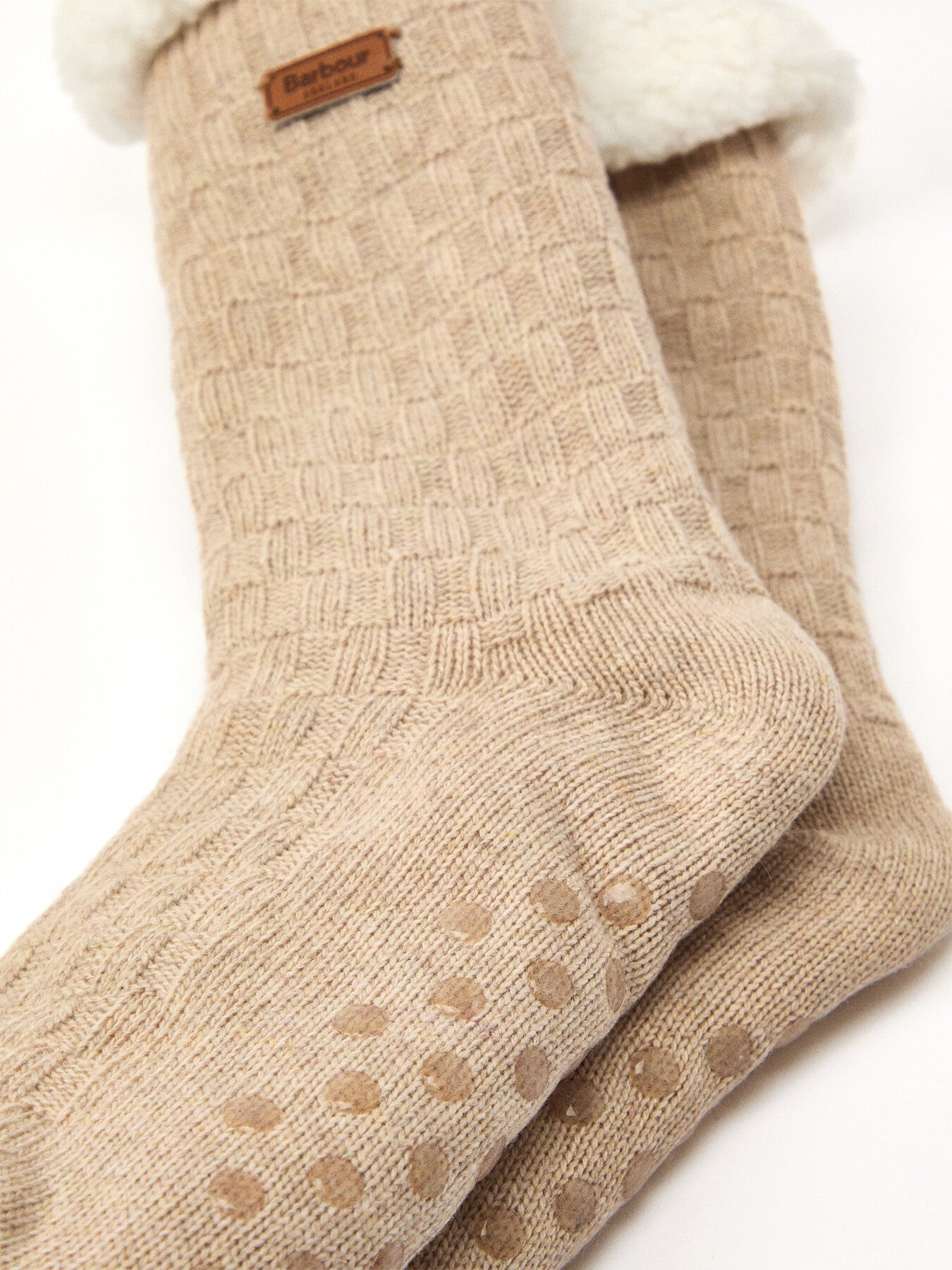 Barbour Cable Knit Lounge Socks