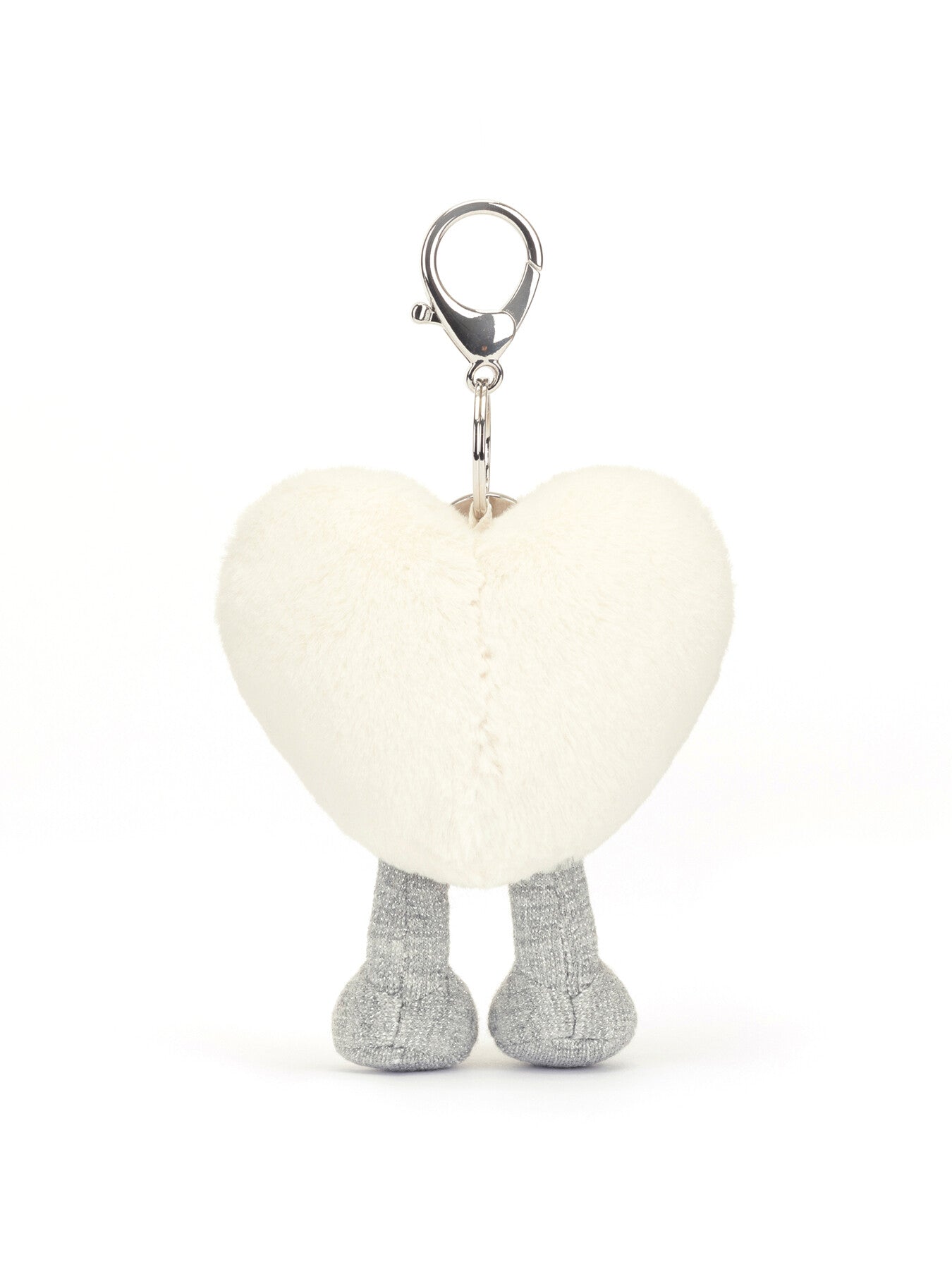 Amuseable Cream Heart Bag Charm