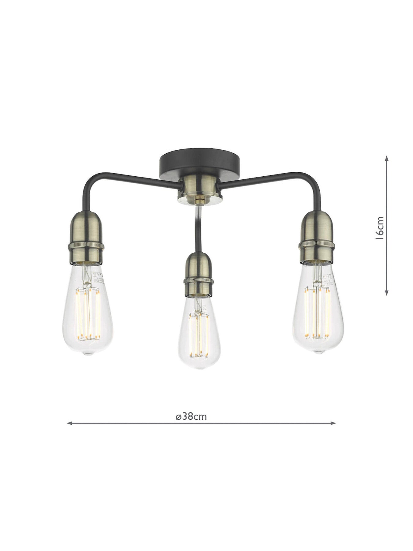 Kiefer 3 Light Flush
