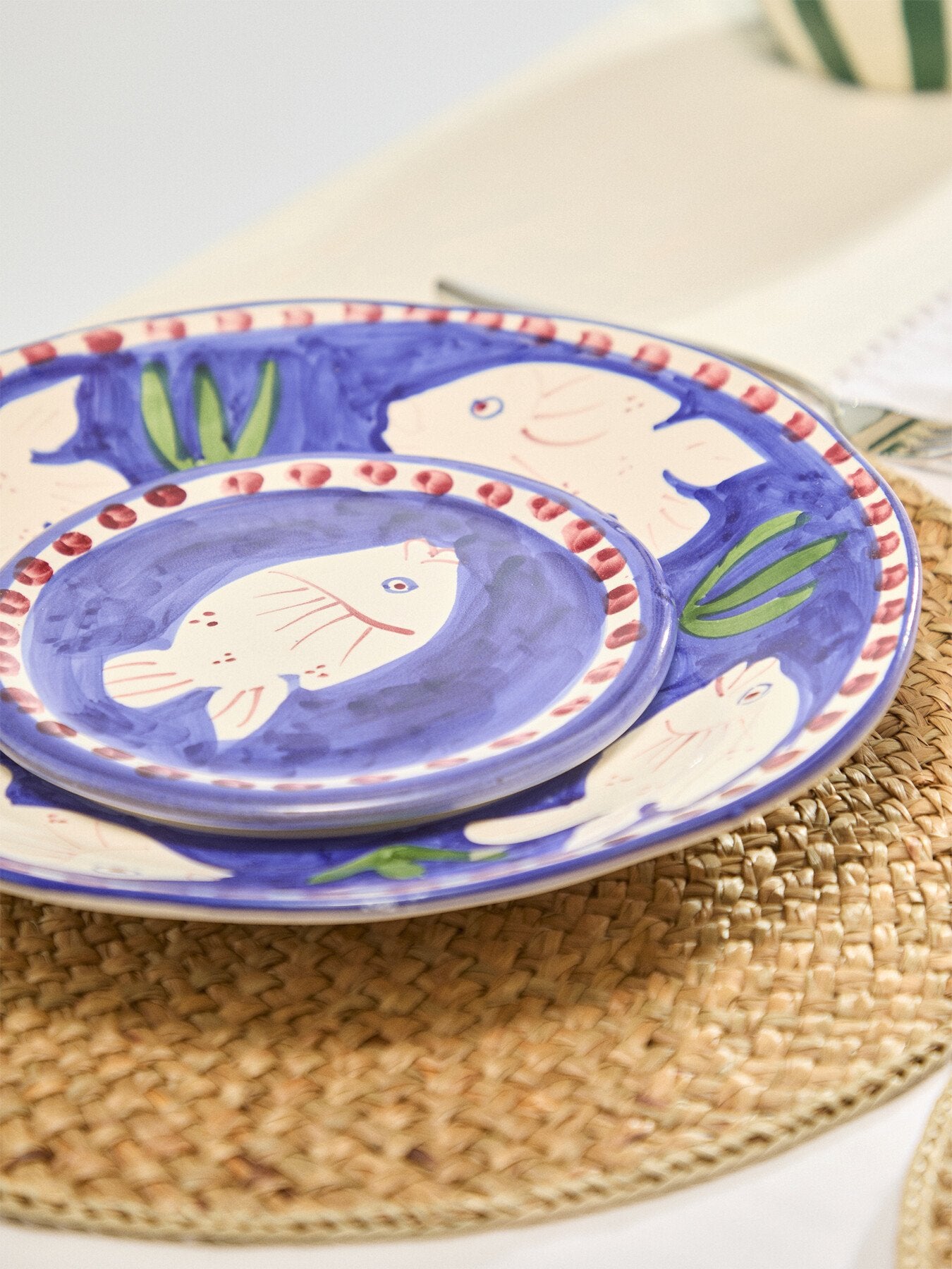 Materia Decorated Poseidon Bread Plate