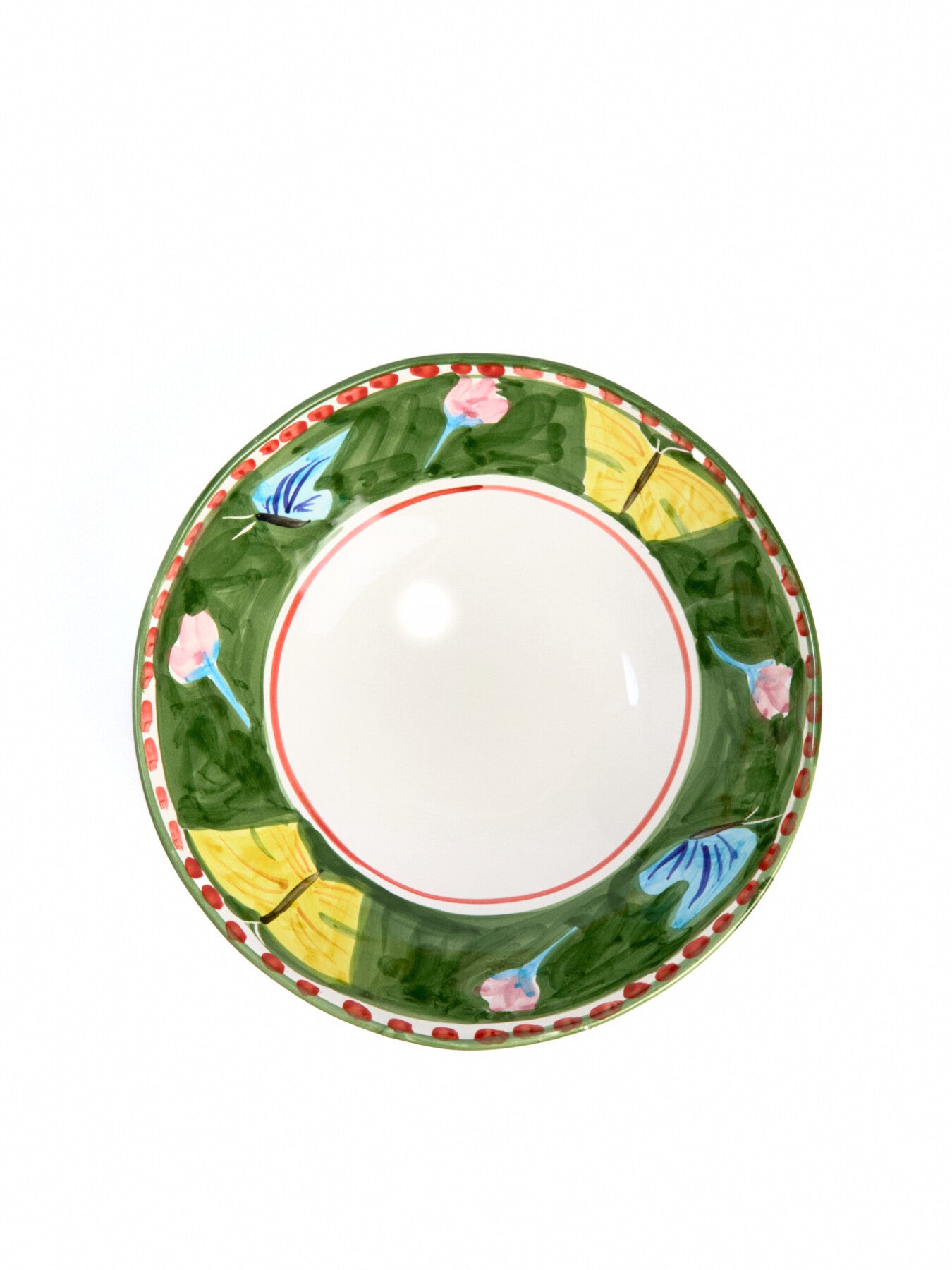 Materia Decorated Butterfly Salad Bowl