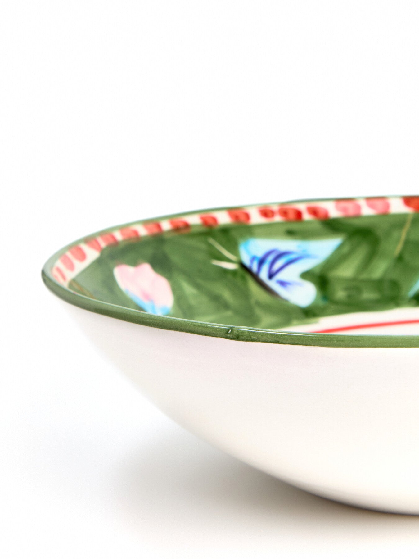 Materia Decorated Butterfly Salad Bowl