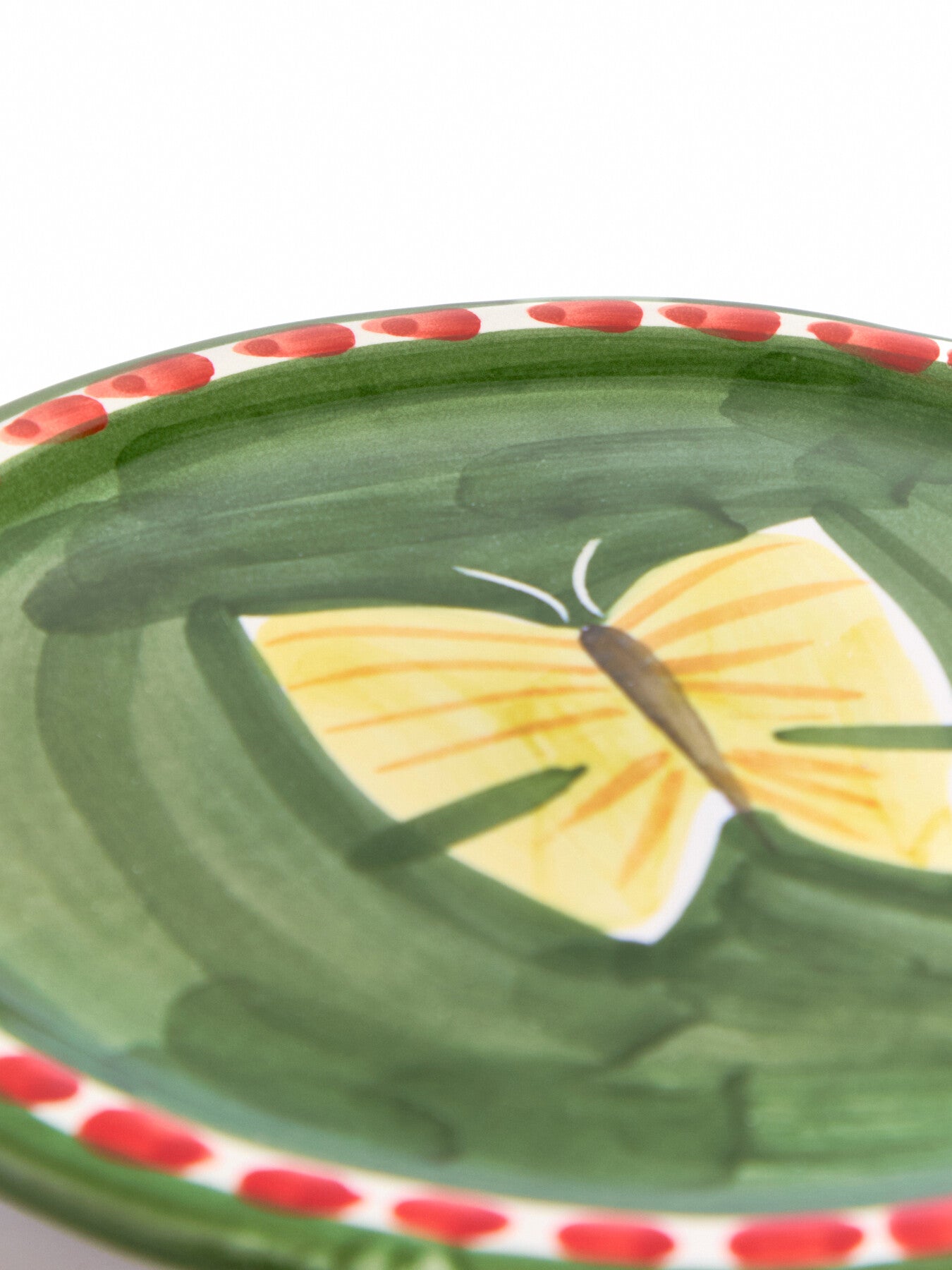 Materia Decorated Butterfly Bread Plate