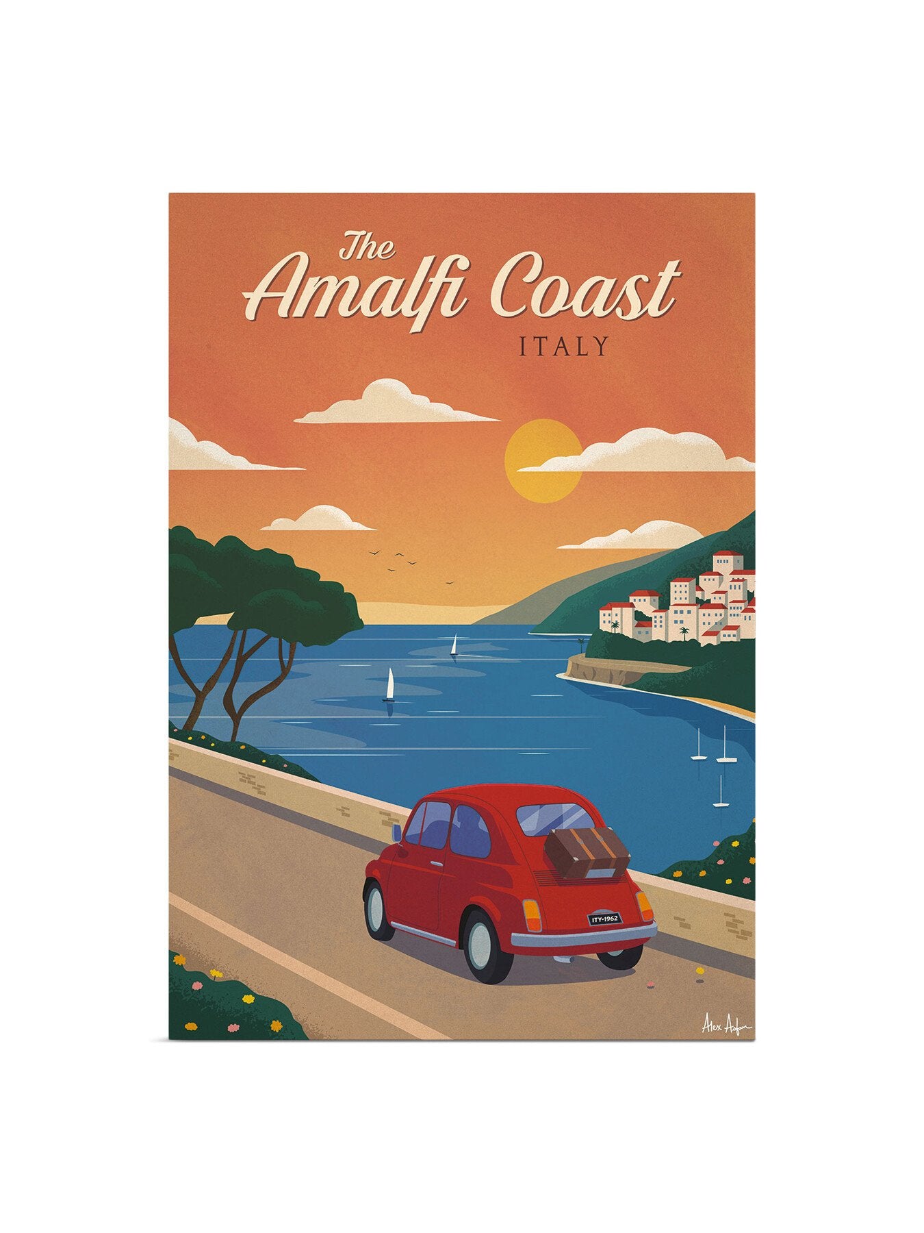 Alex Asfour Amalfi Coast Poster