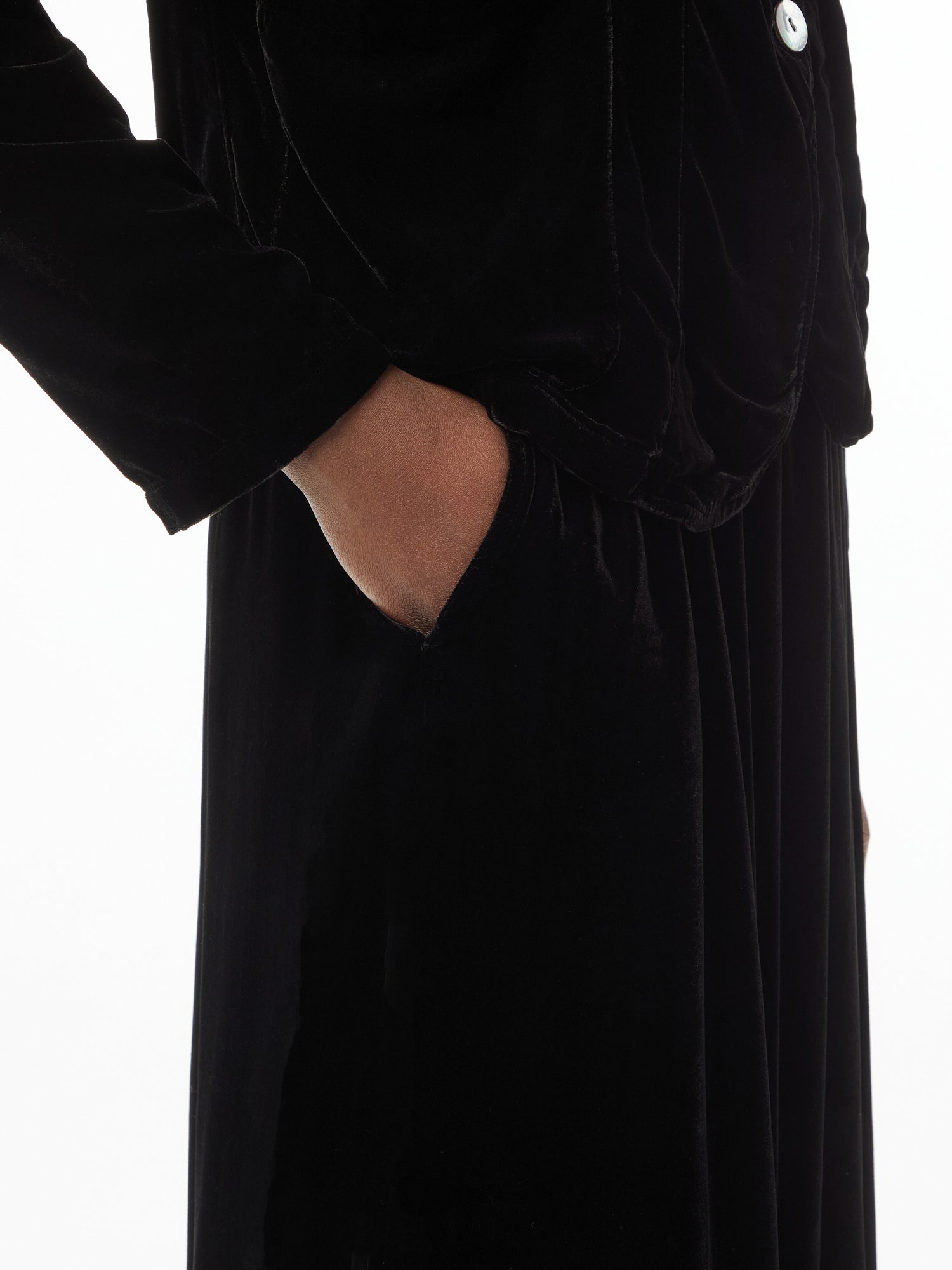 Velvet Maxi Skirt