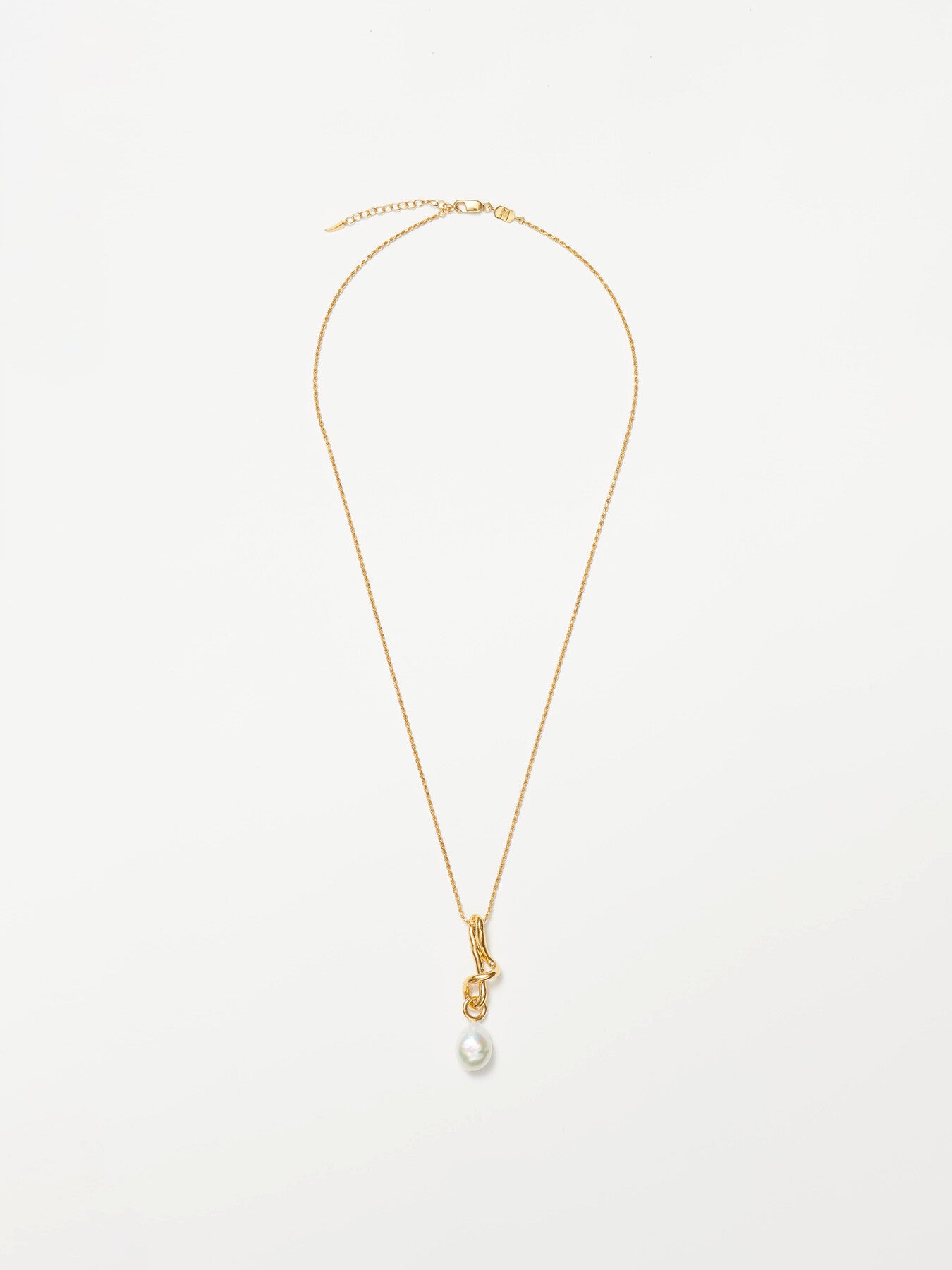 Molten Baroque Pearl Drop Pendant NL