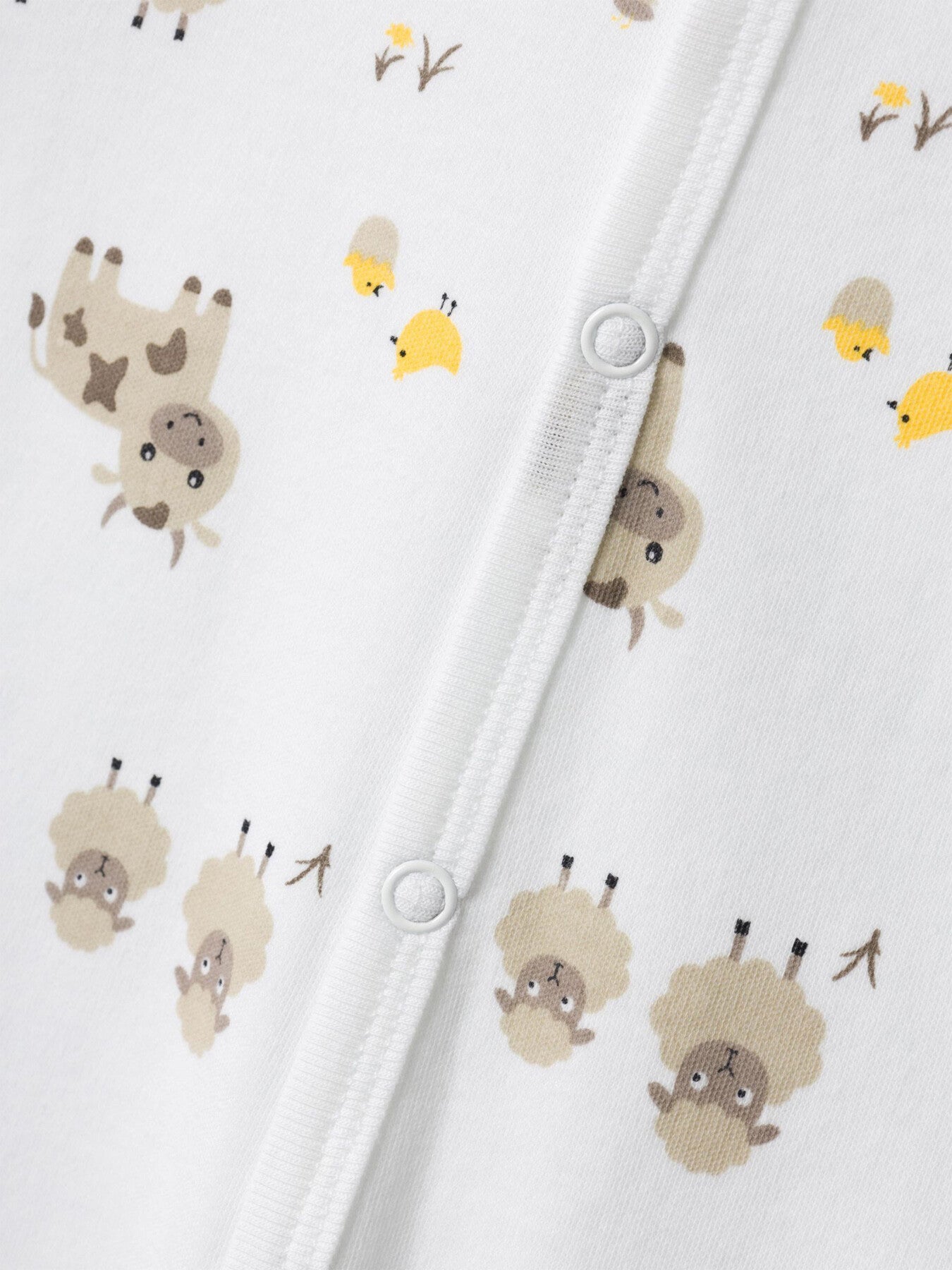NbmnNightsuit Farm Animal Print Babygrow