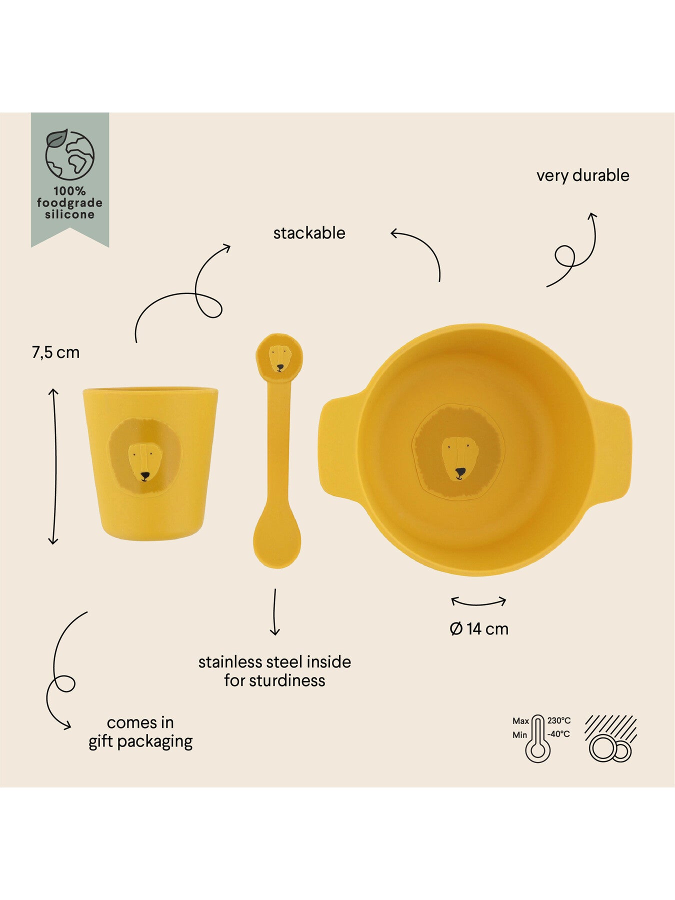 Mr Lion Silicone First Meal Set