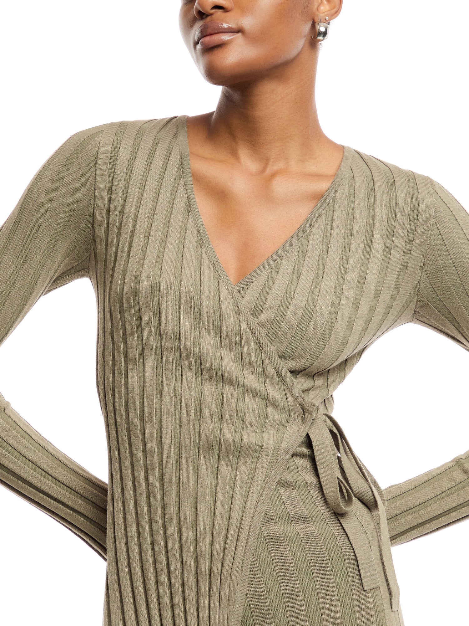 Vinnie Wrap Tie Midaxi Dress