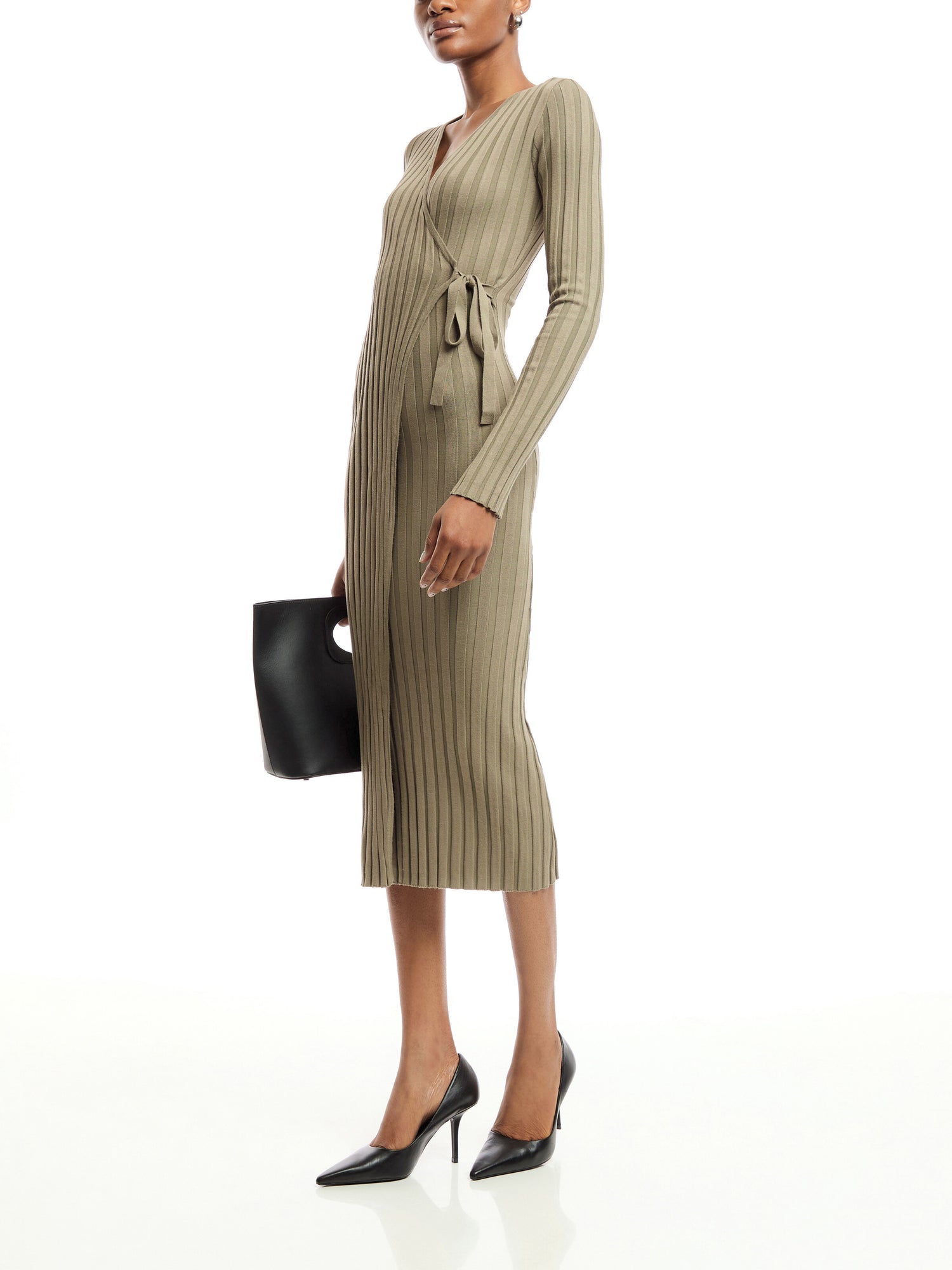 Vinnie Wrap Tie Midaxi Dress