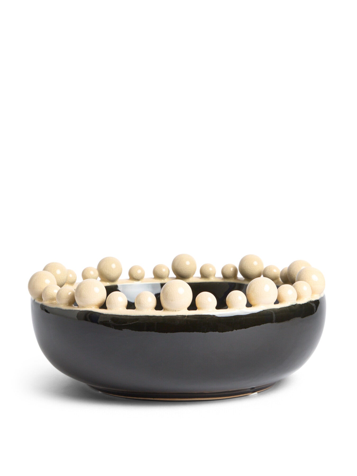 Black Bobble Edged Bowl