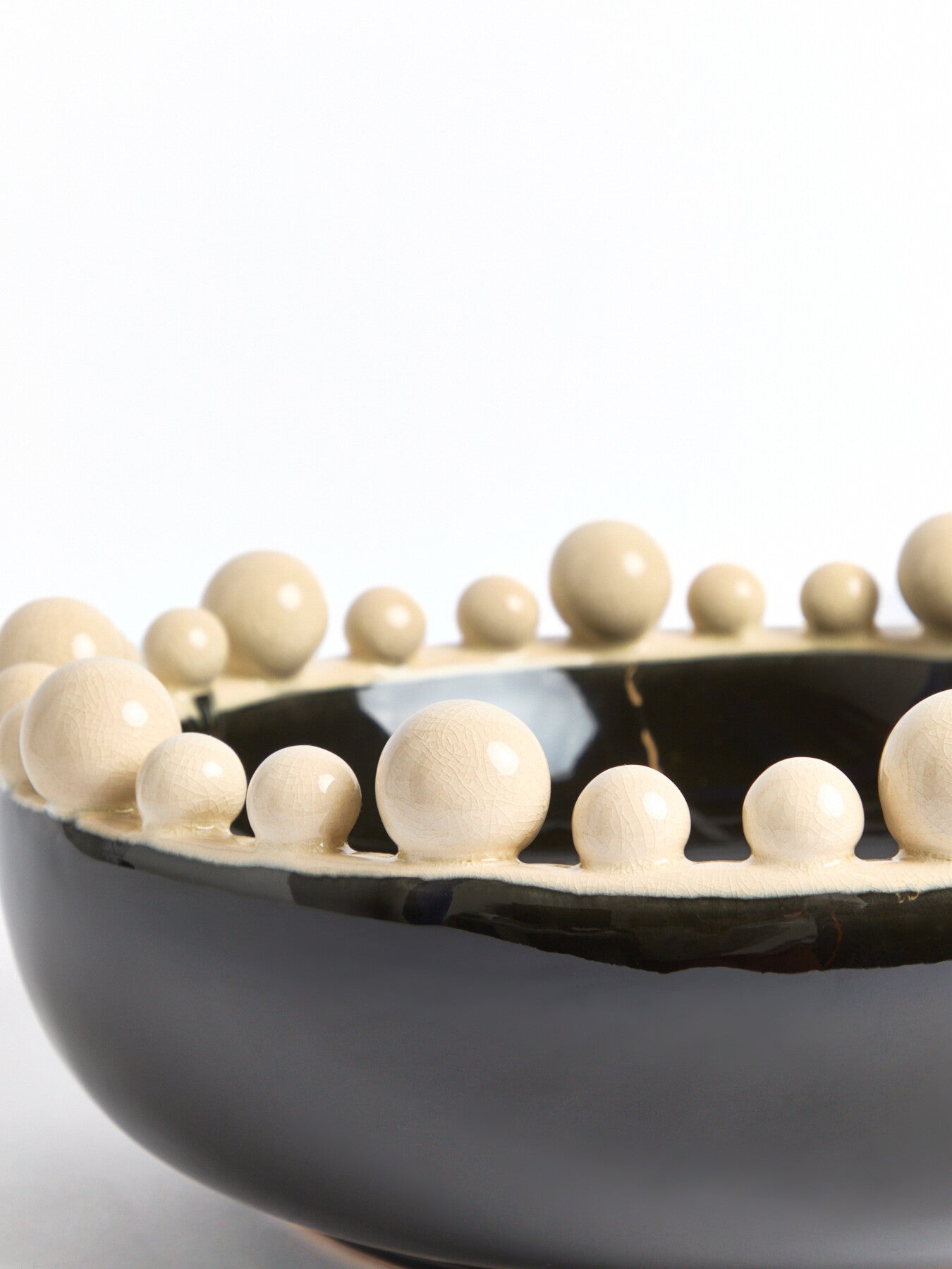 Black Bobble Edged Bowl