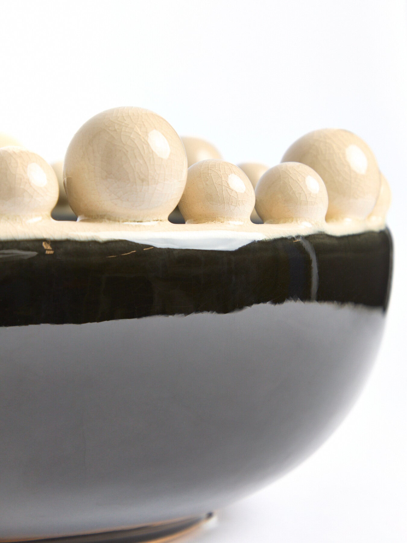 Black Bobble Edged Bowl