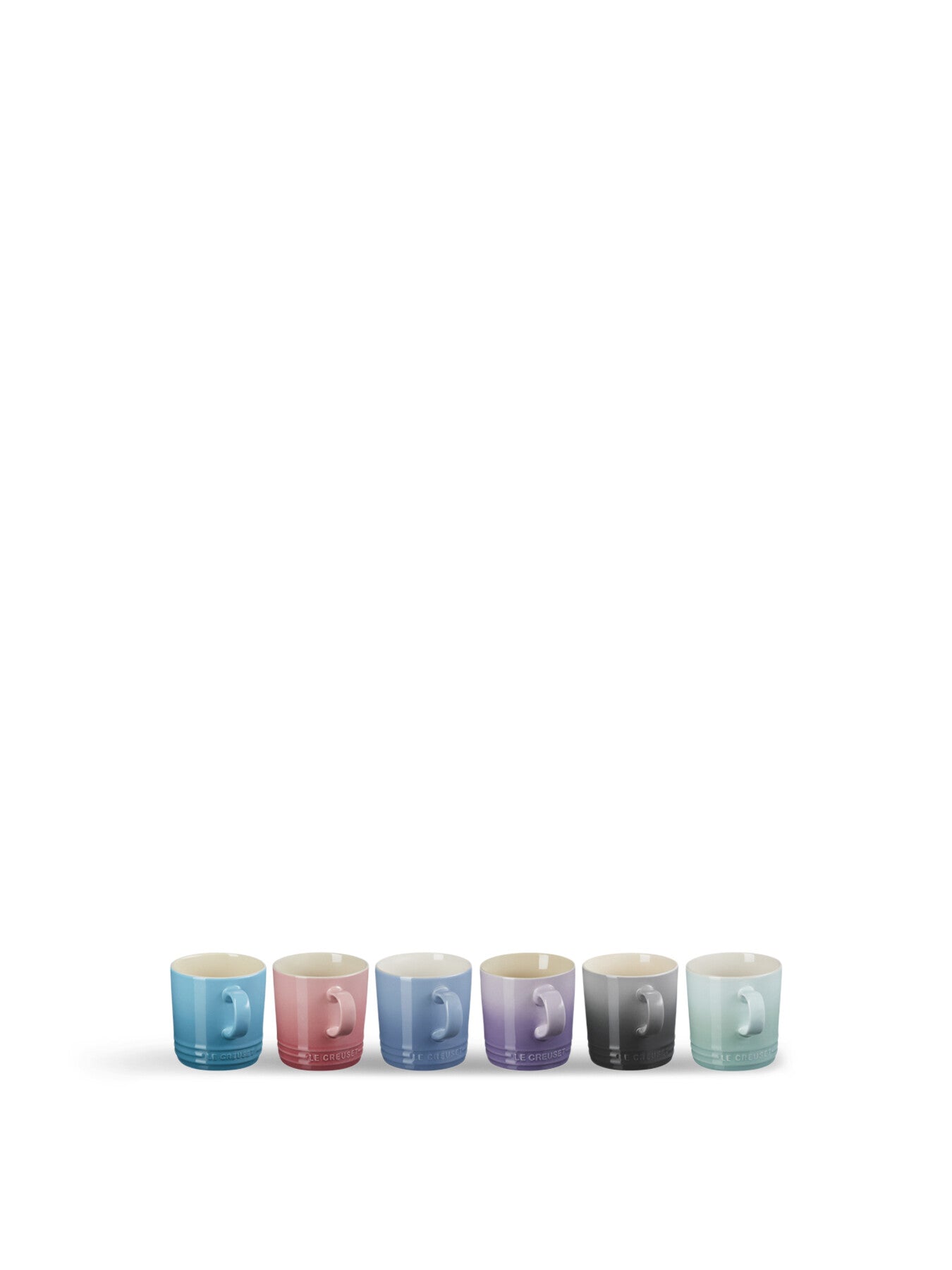 Set of 6 Pastel Mugs 350ml