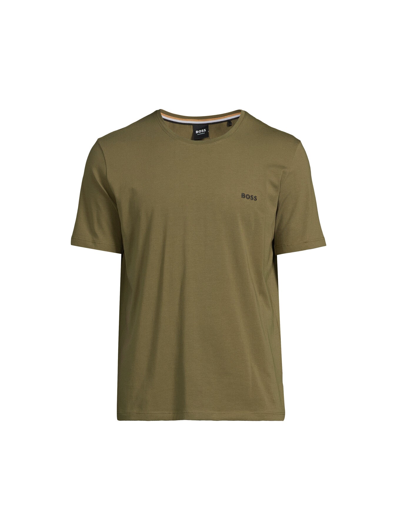 Stretch Cotton T-Shirt With Embroidered Logo