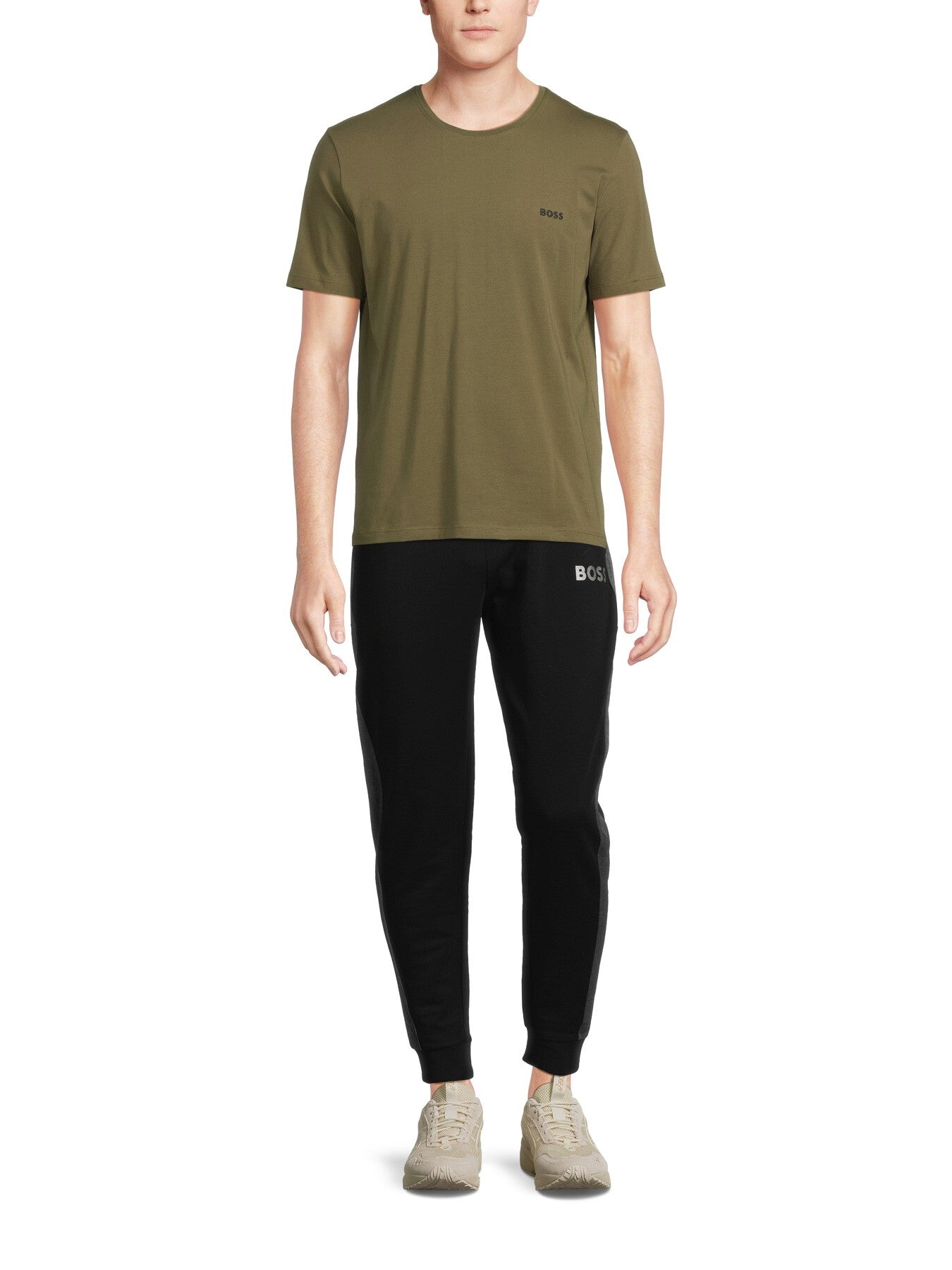 Stretch Cotton T-Shirt With Embroidered Logo