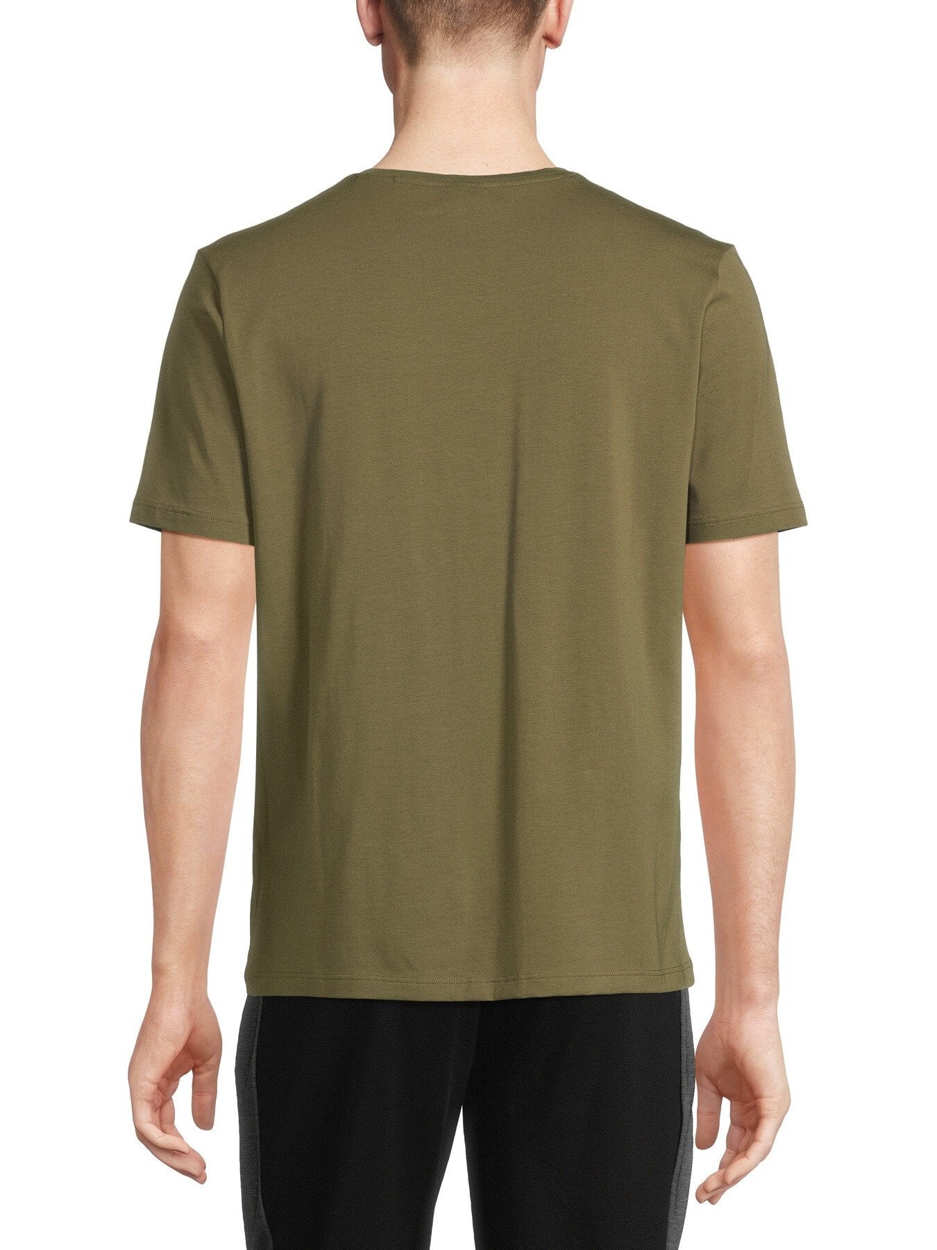 Stretch Cotton T-Shirt With Embroidered Logo