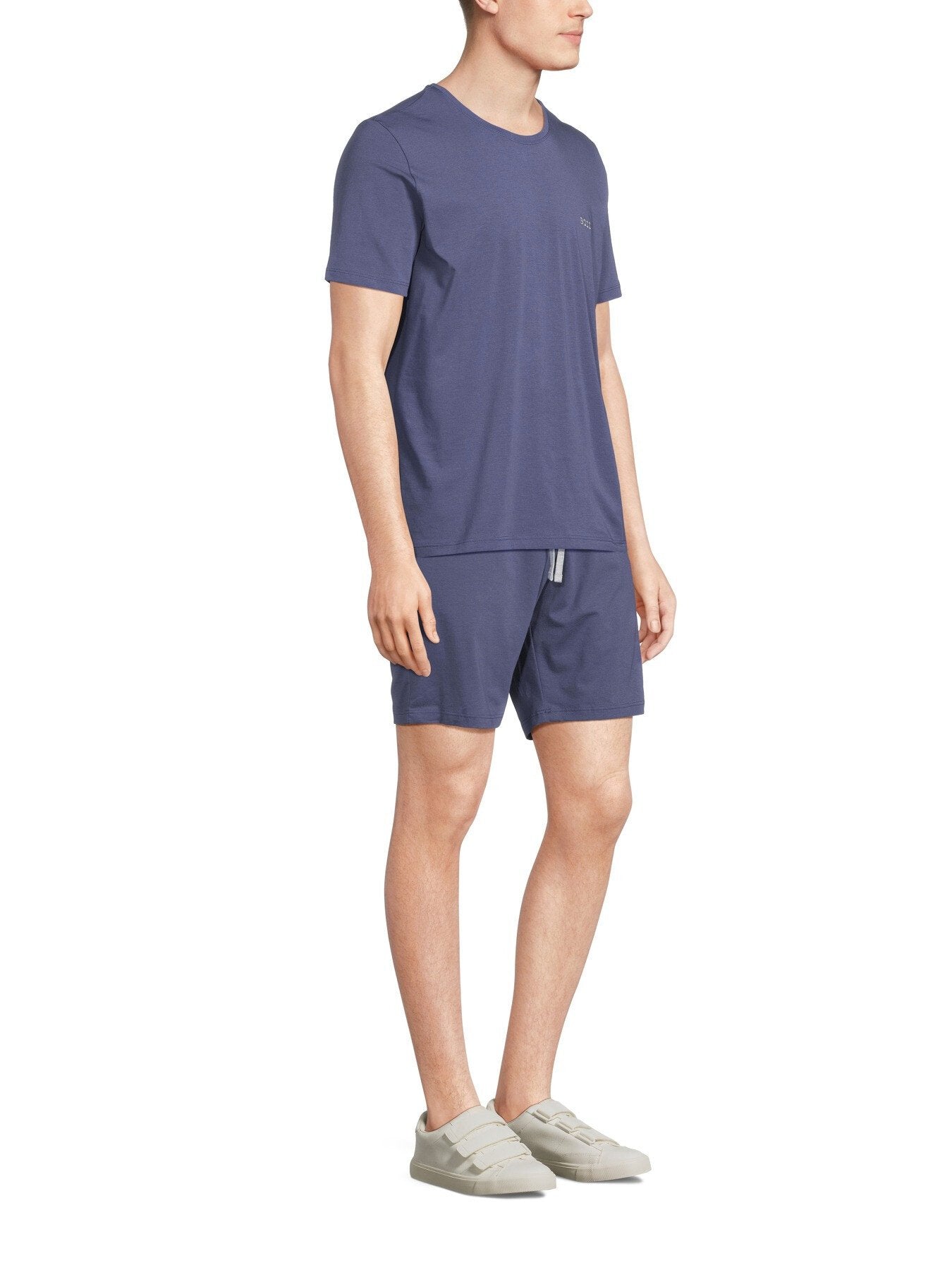 Stretch Cotton T-Shirt With Embroidered Logo