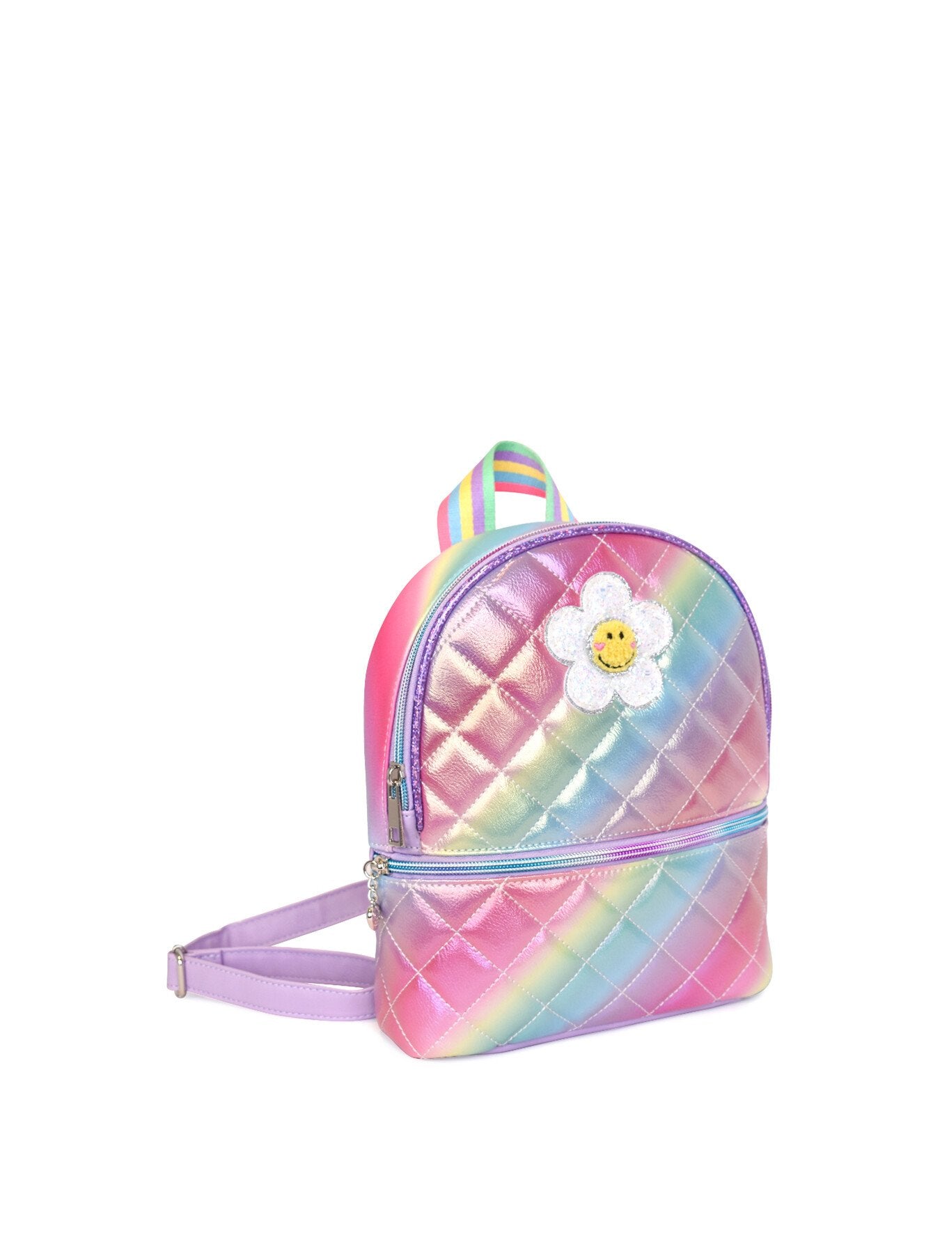 Daisy Metallic Ombre Quilted Mini Backback
