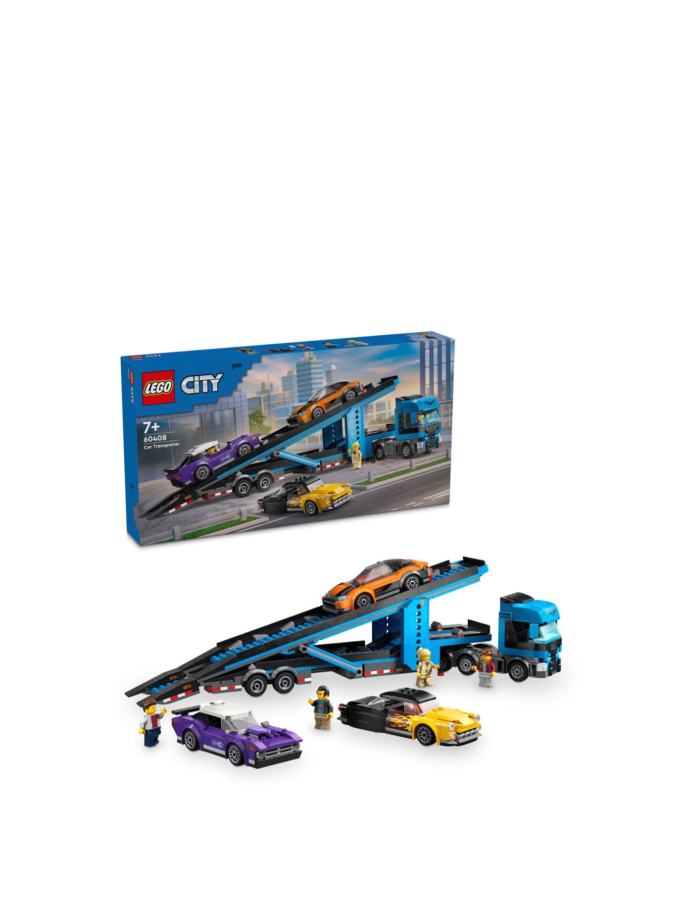 Car Transporter Truck with Sports Cars