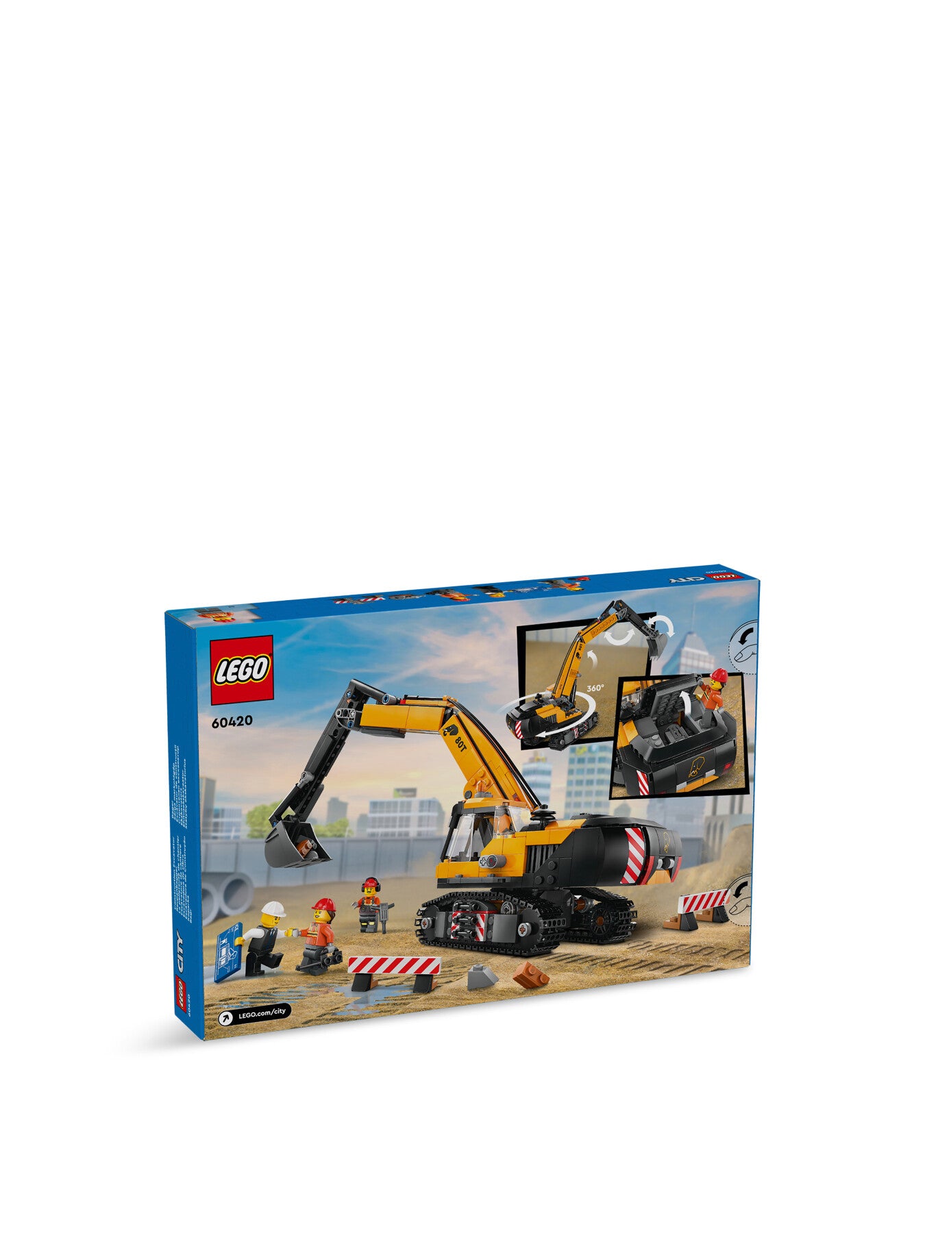 Yellow Construction Excavator