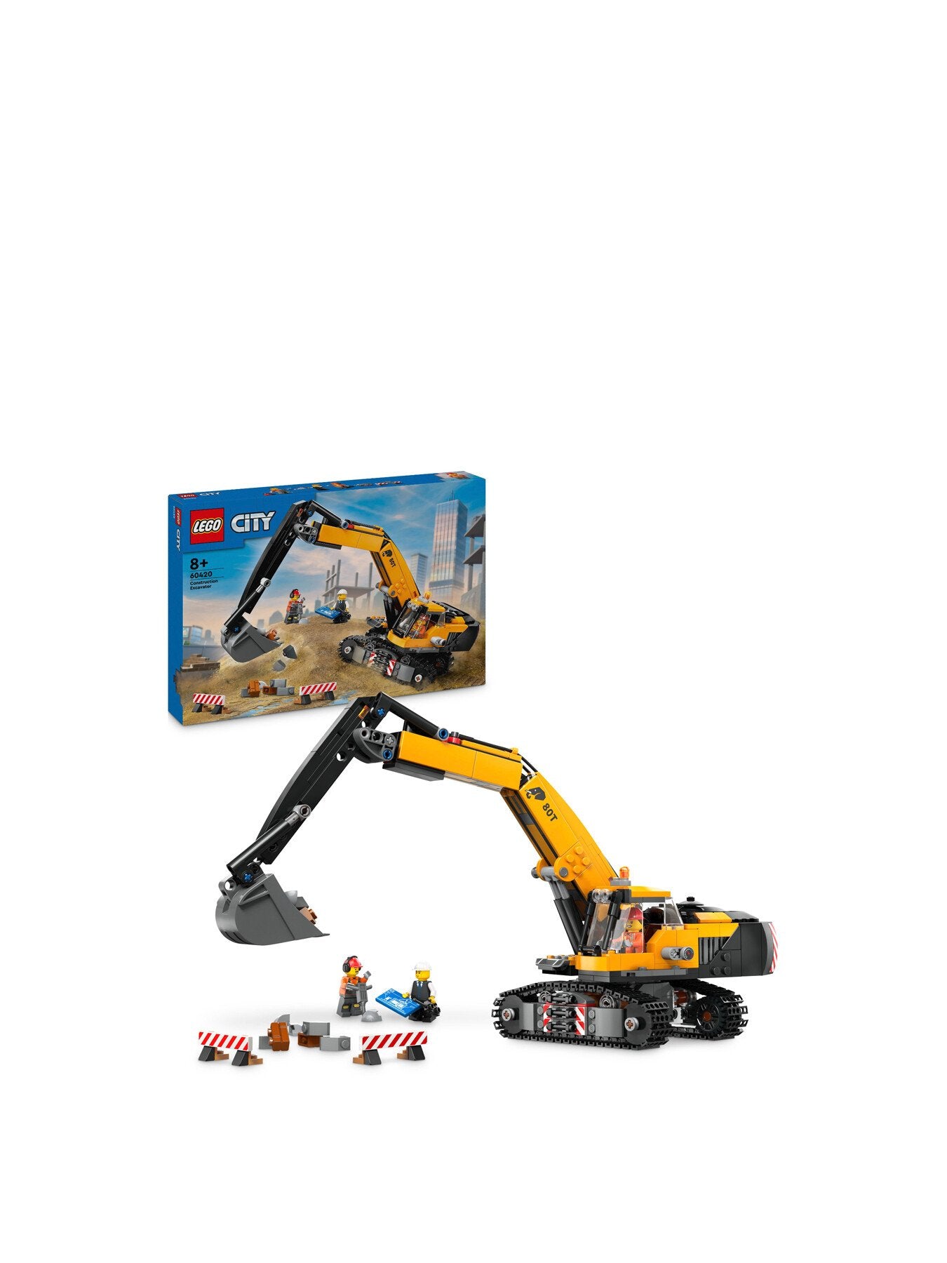 Yellow Construction Excavator