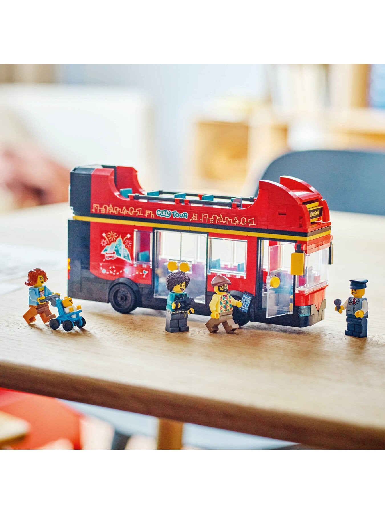 Red Double-Decker Sightseeing Bus