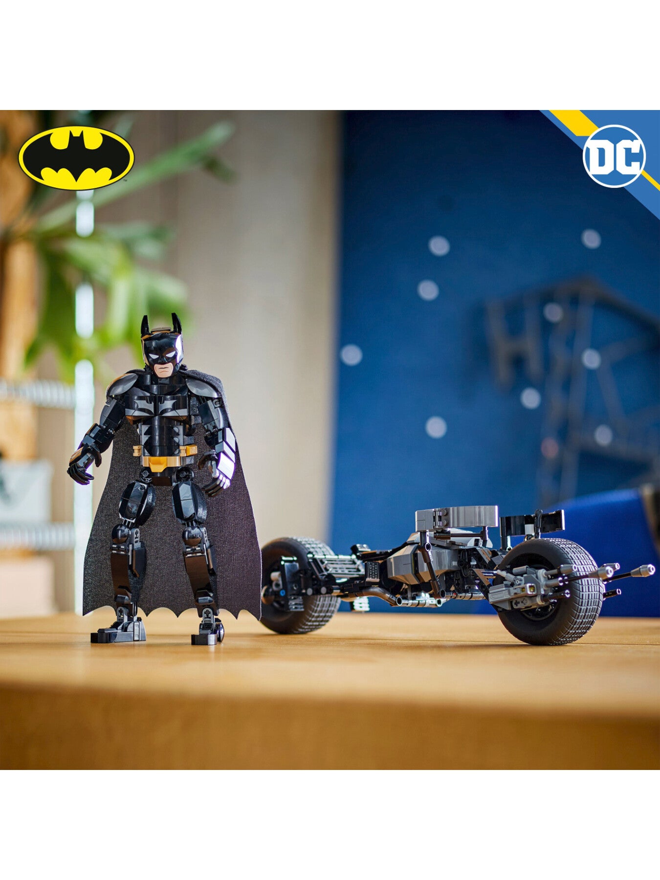 Batman™ Construction Figure and the Bat-Pod Bike