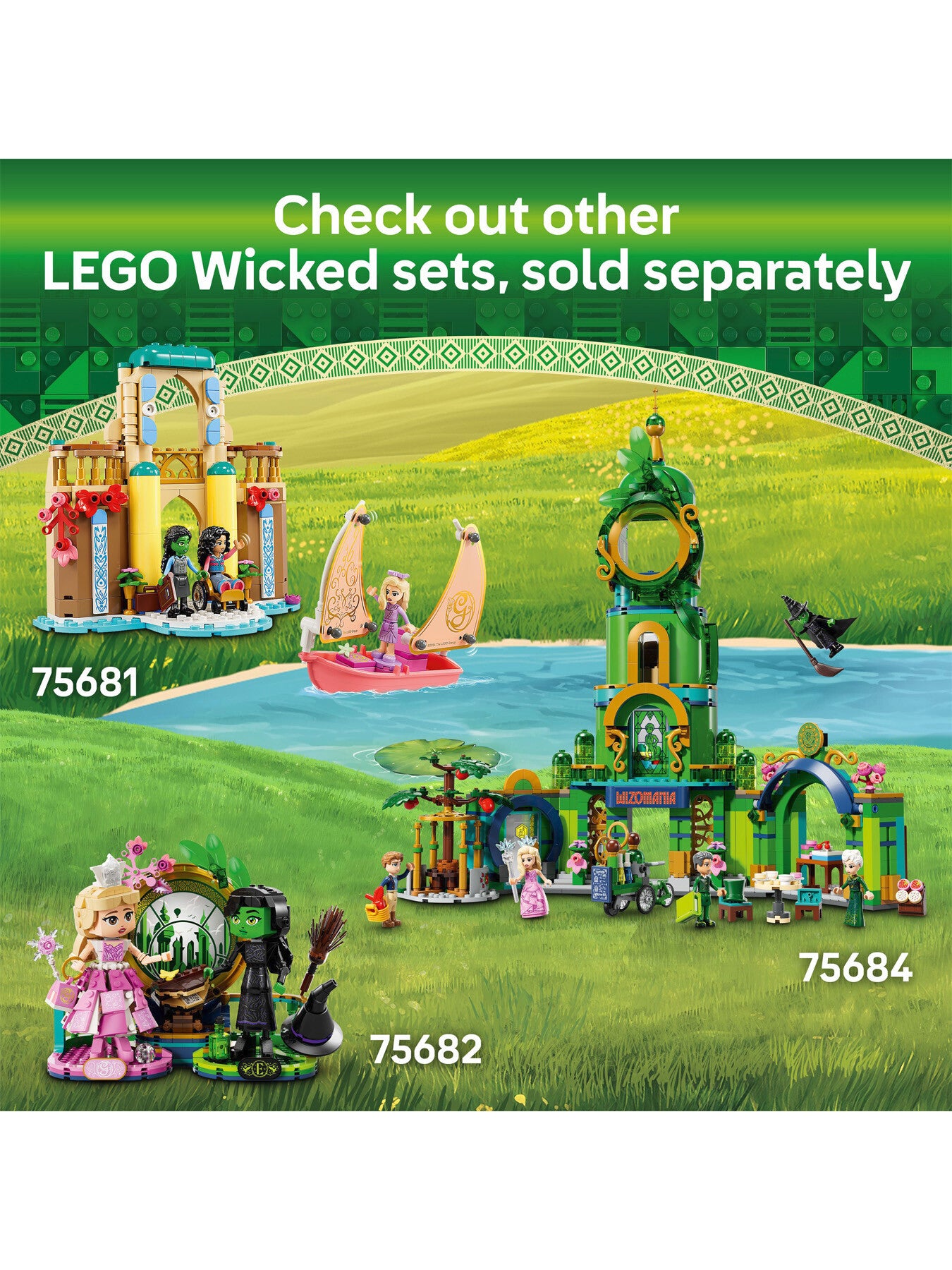 LEGO Wicked Glinda Elphaba’s Dormitory Movie Set 75683