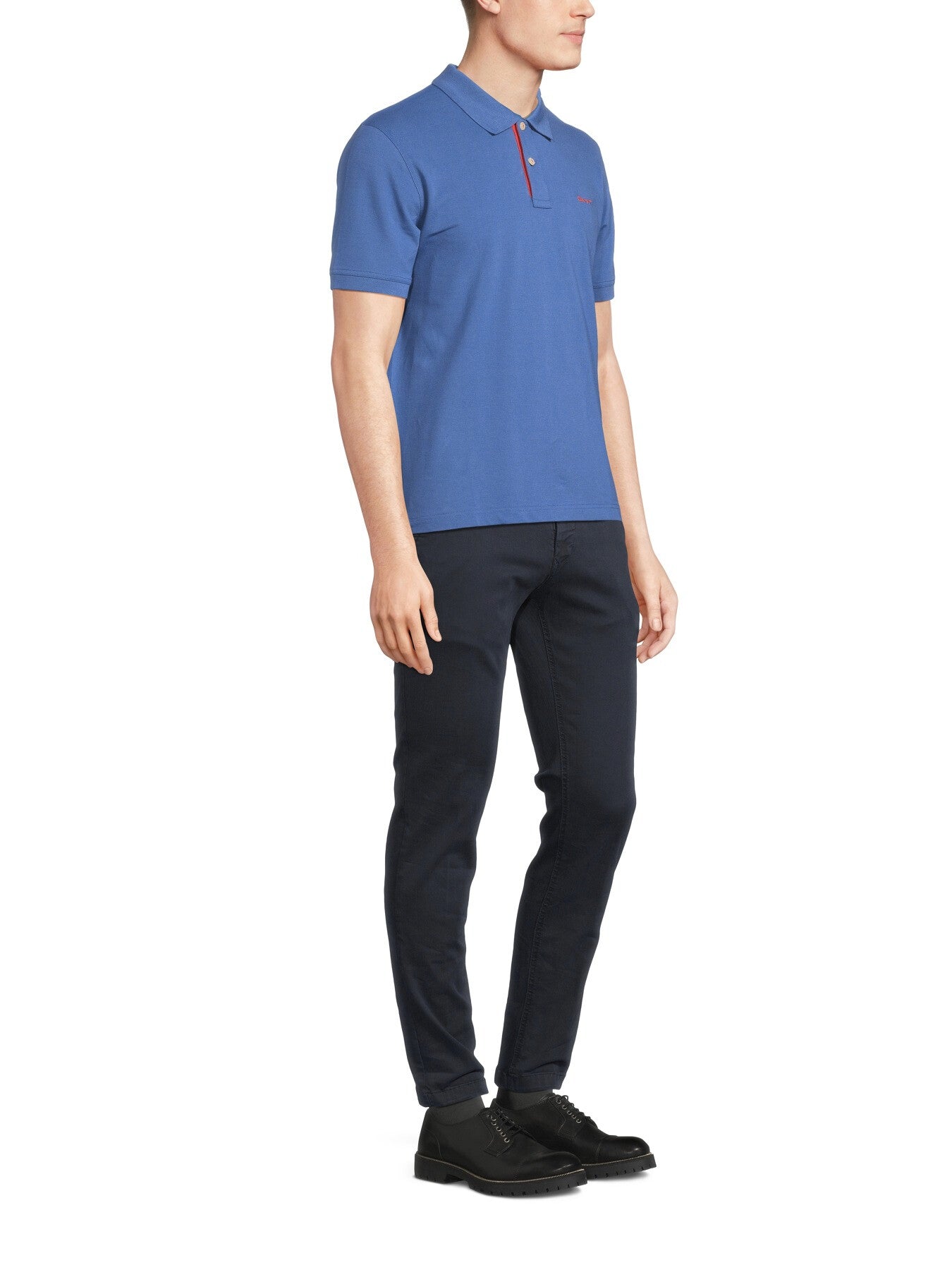 Contrast Piqué Polo Shirt