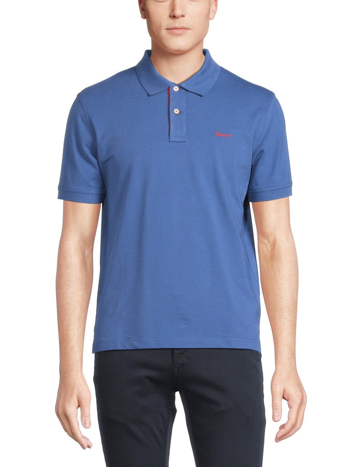 Contrast Piqué Polo Shirt