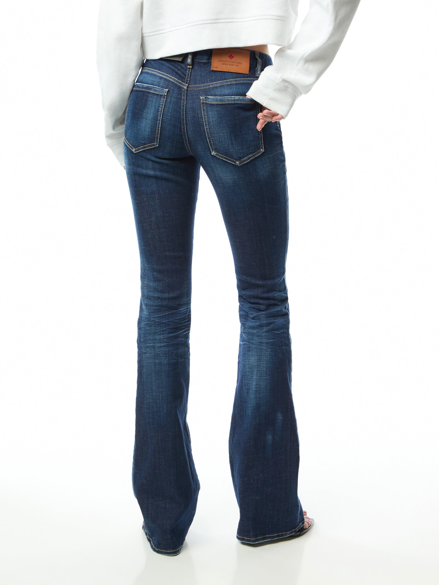 Medium Waist Flared Jeans