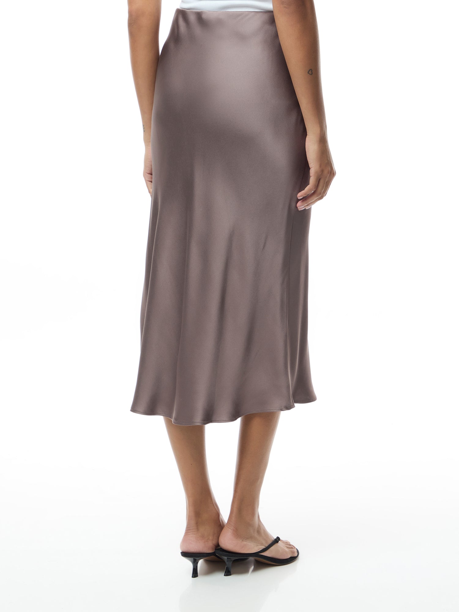 Bar Silk Midi Skirt