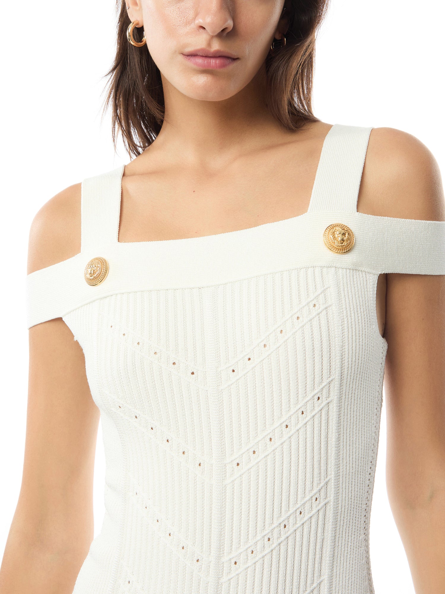 Double Strap Knit Midi Dress