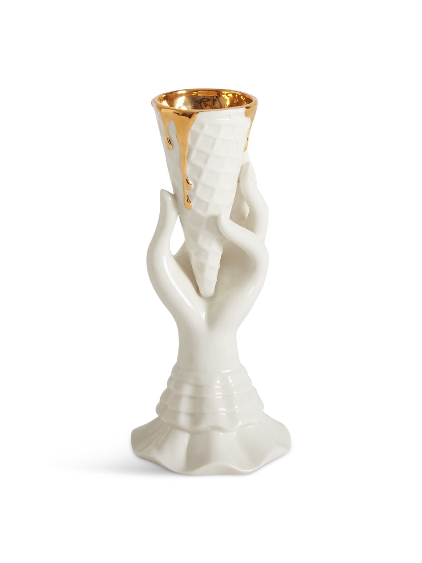 Gilded I-Scream Vase