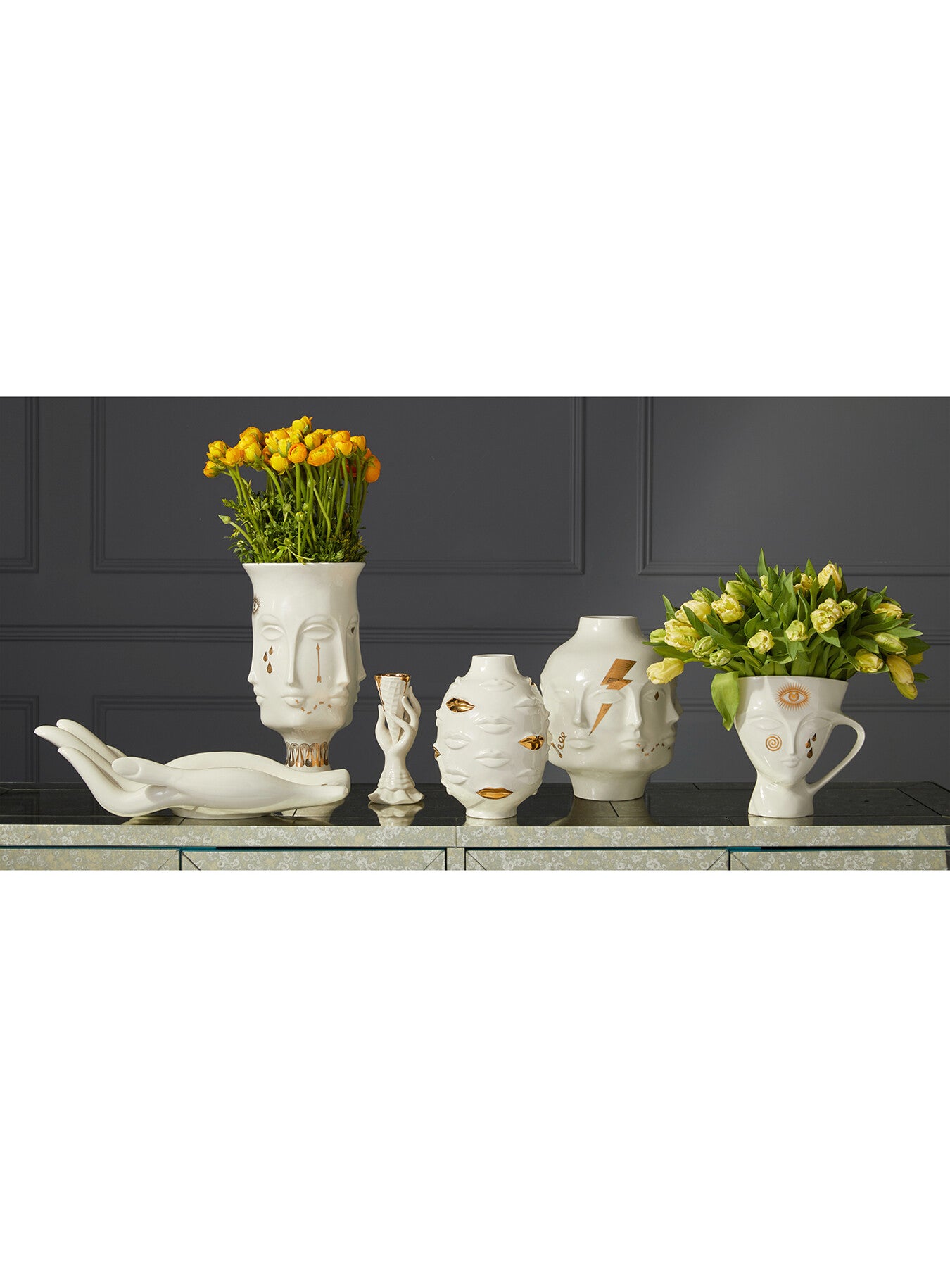 Gilded I-Scream Vase
