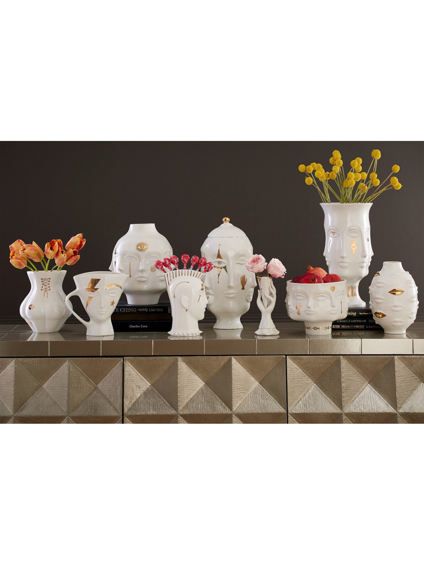 Gilded I-Scream Vase