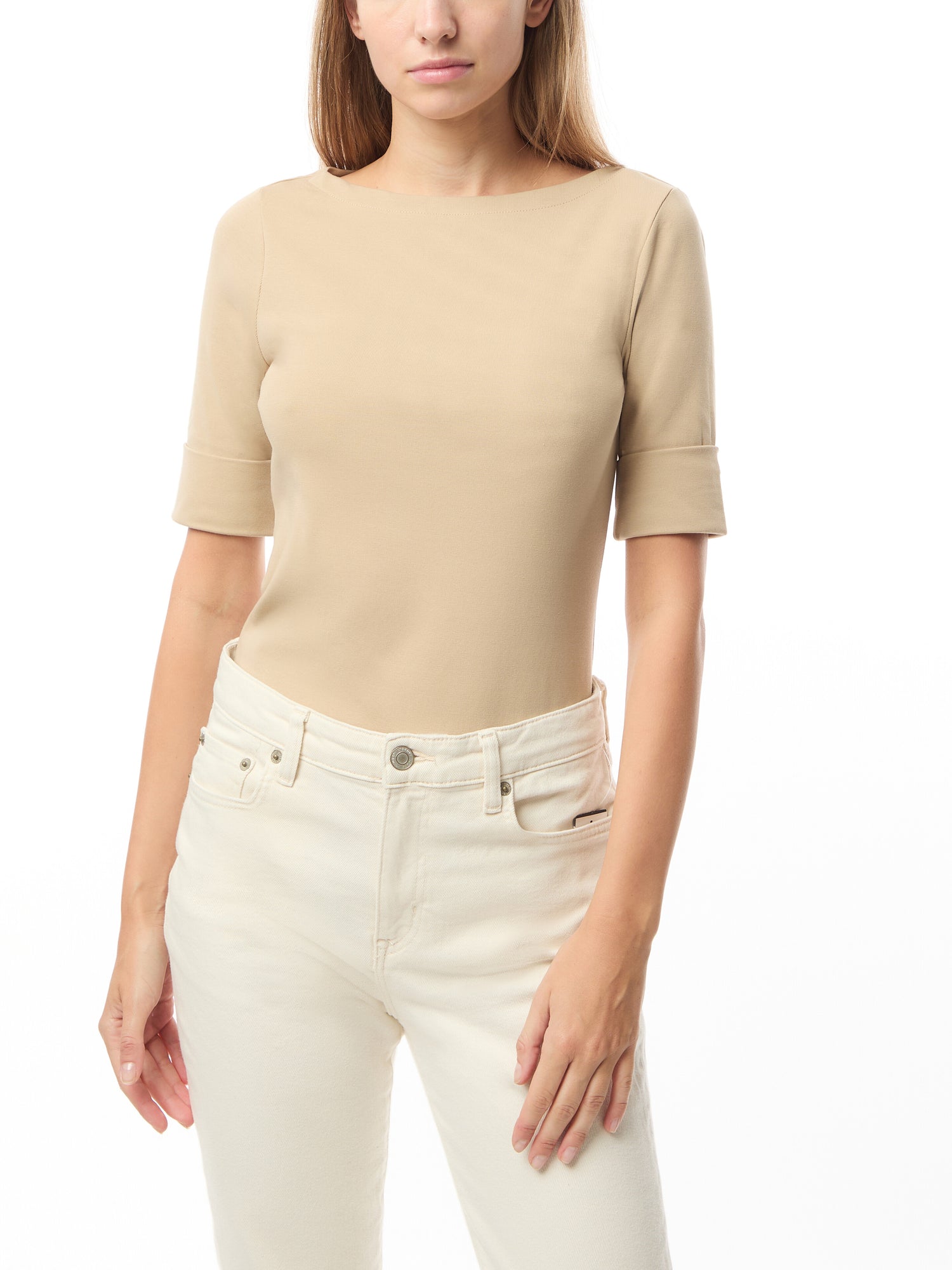 Judy Elbow Sleeve Knit Top