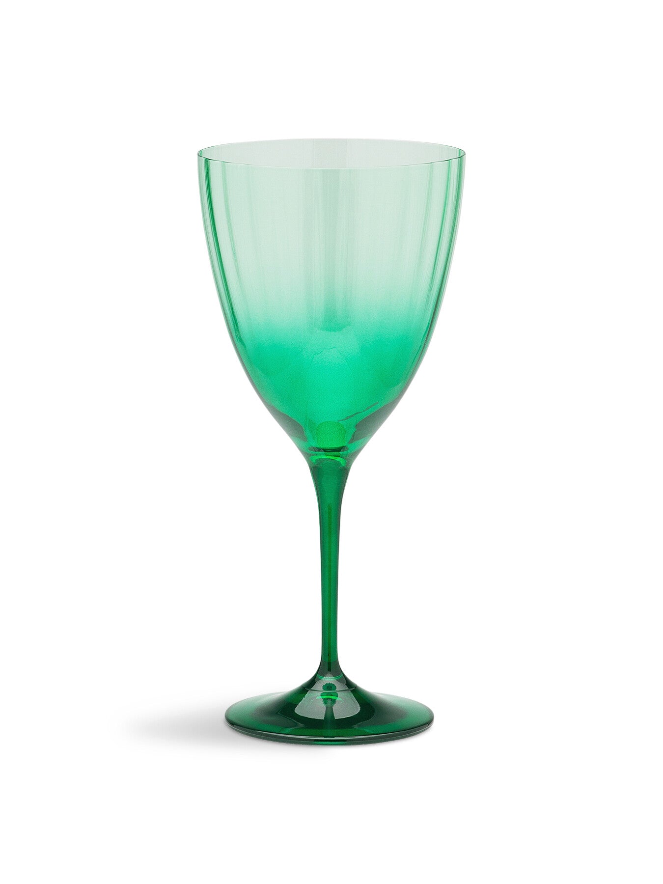 Faded Forest Green Wine Glass