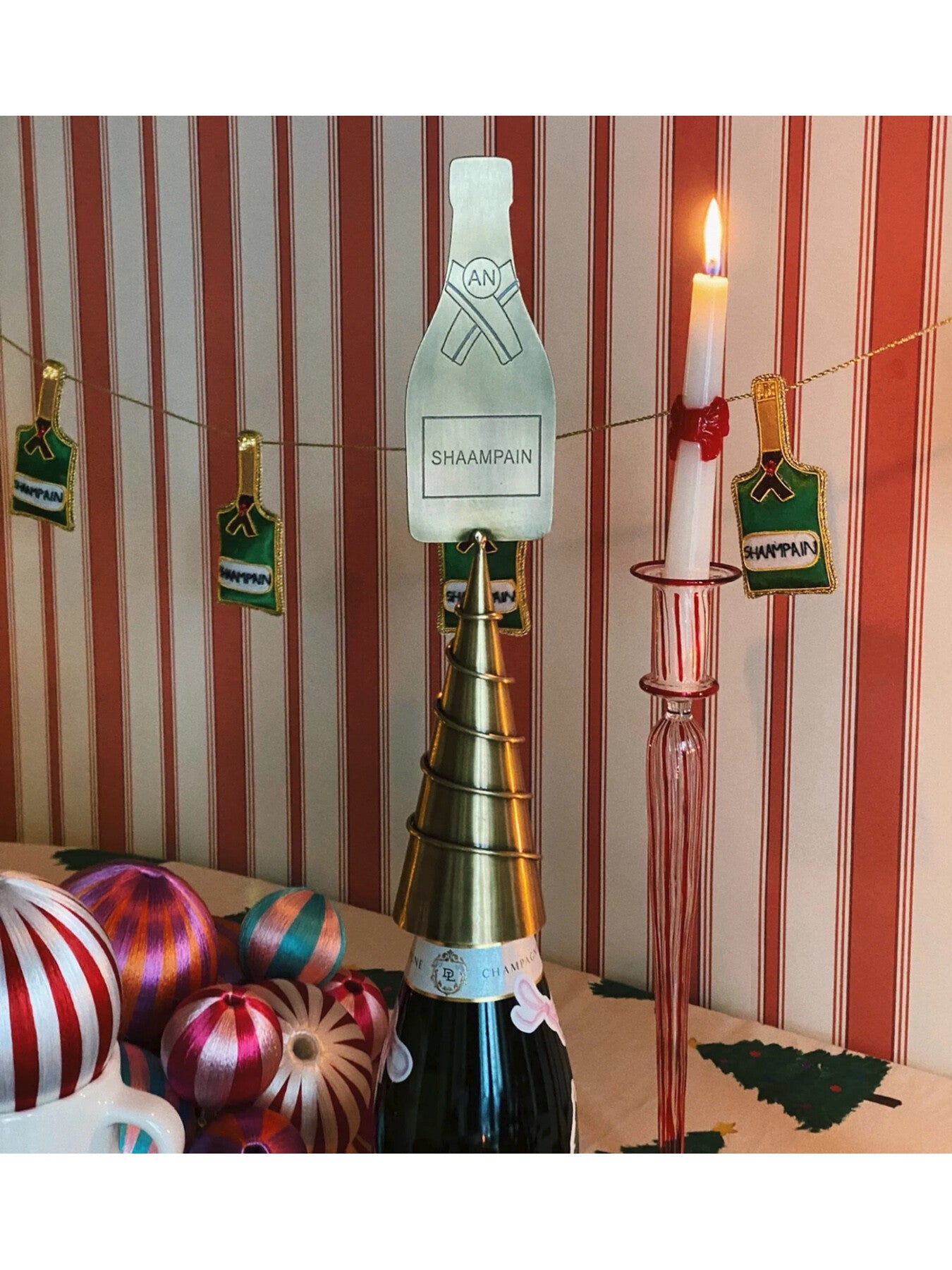 Champagne Tree Topper