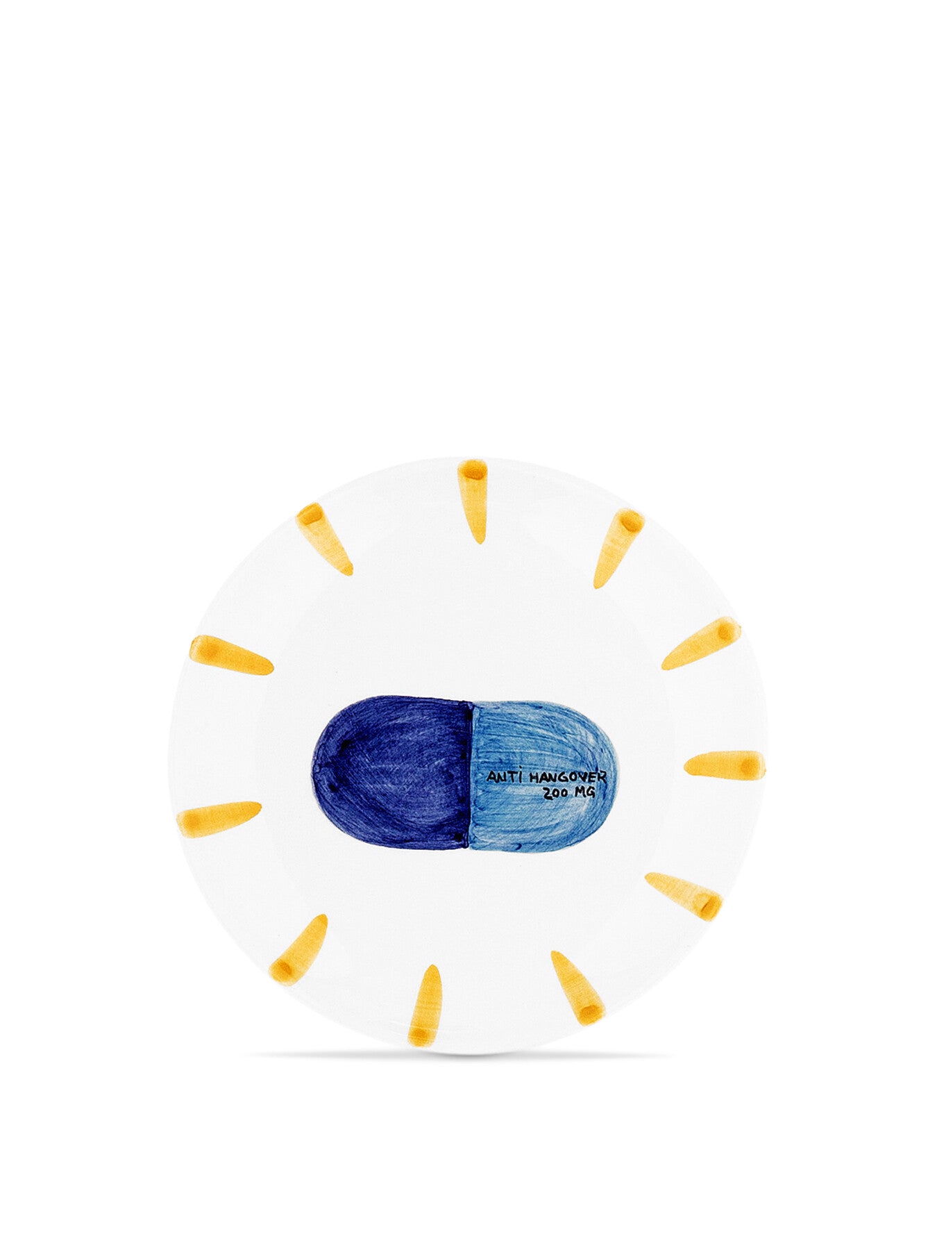 Anti Hangover Pill Dessert Plate