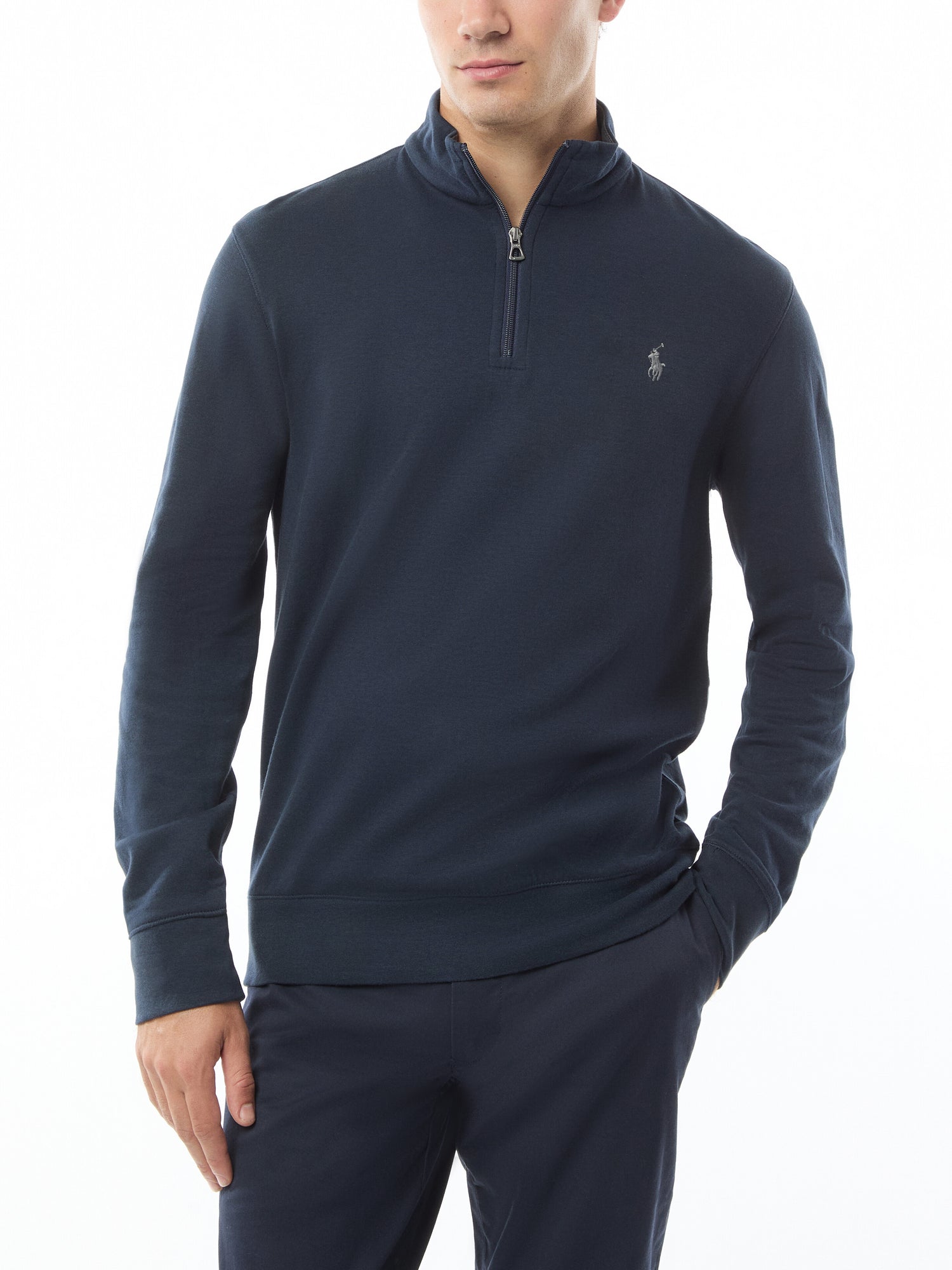 Double Knit Quarter Zip Sweatshirt