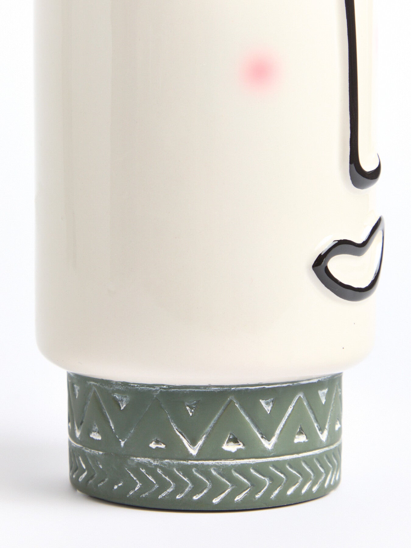 Cylindrical Face Vase